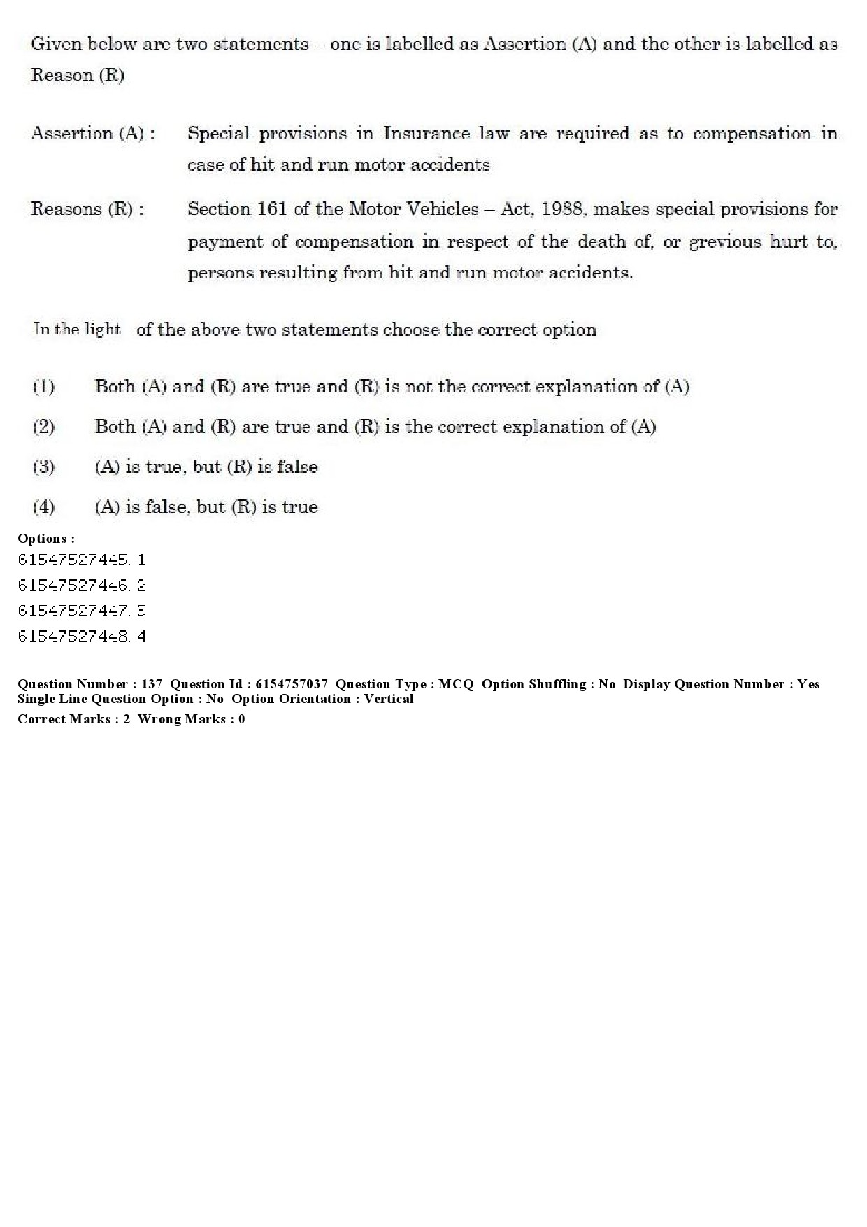 UGC NET Law Question Paper December 2019 159