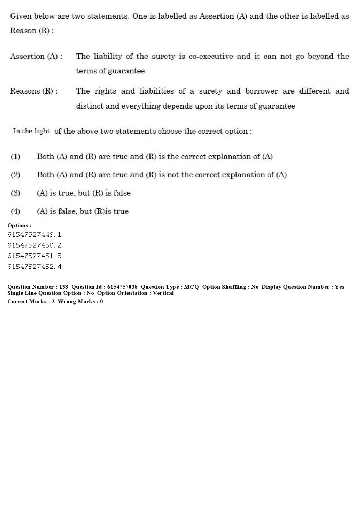 UGC NET Law Question Paper December 2019 161