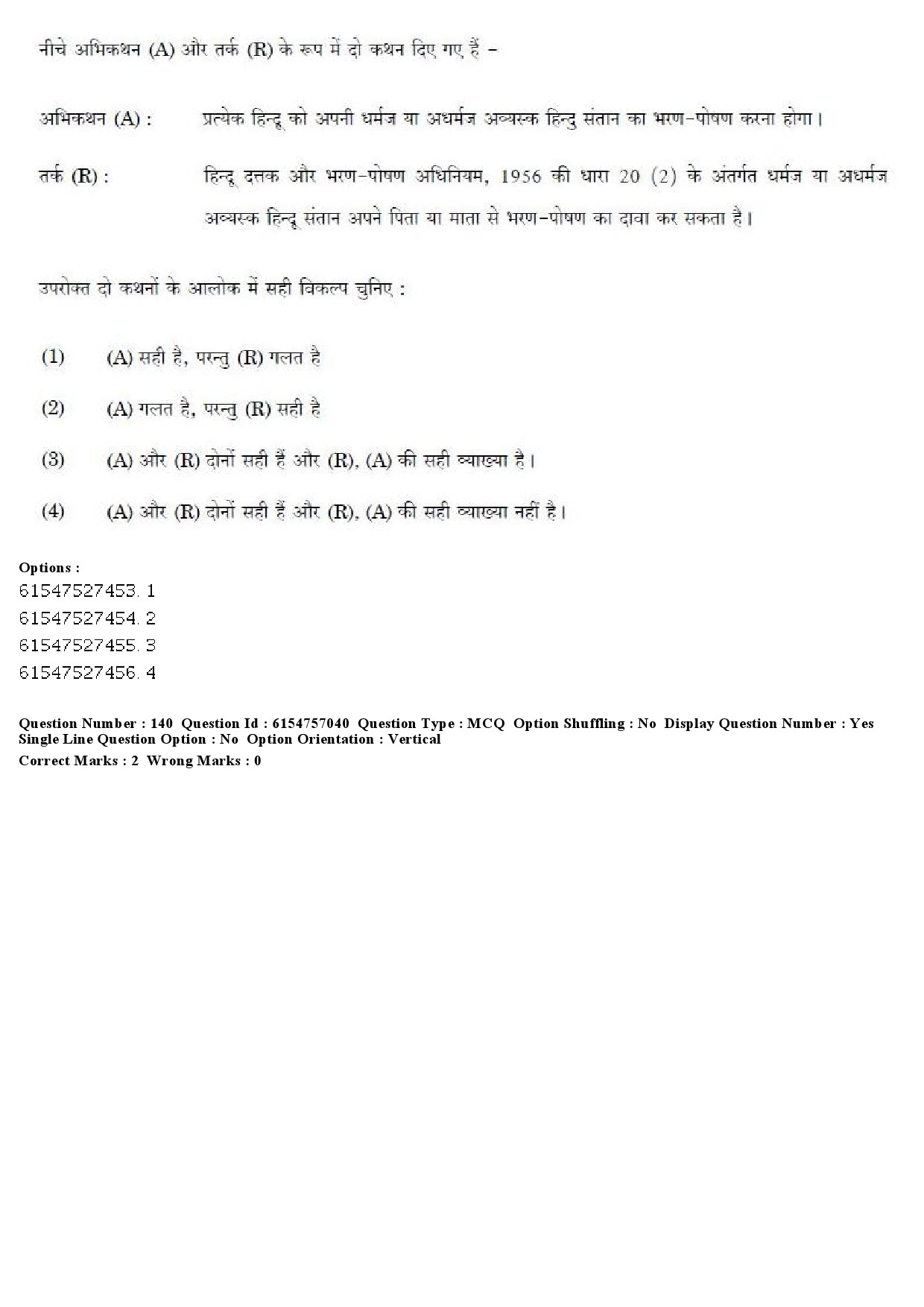 UGC NET Law Question Paper December 2019 164