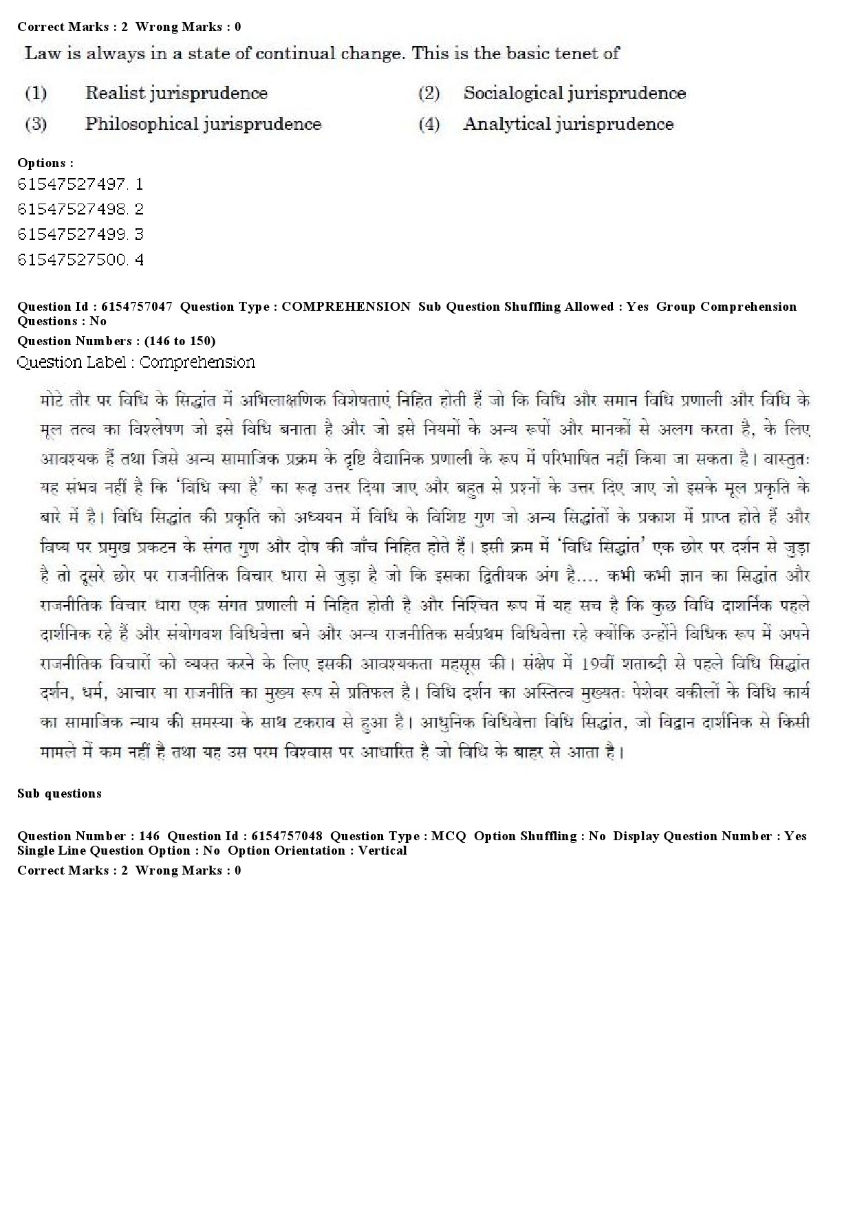 UGC NET Law Question Paper December 2019 174