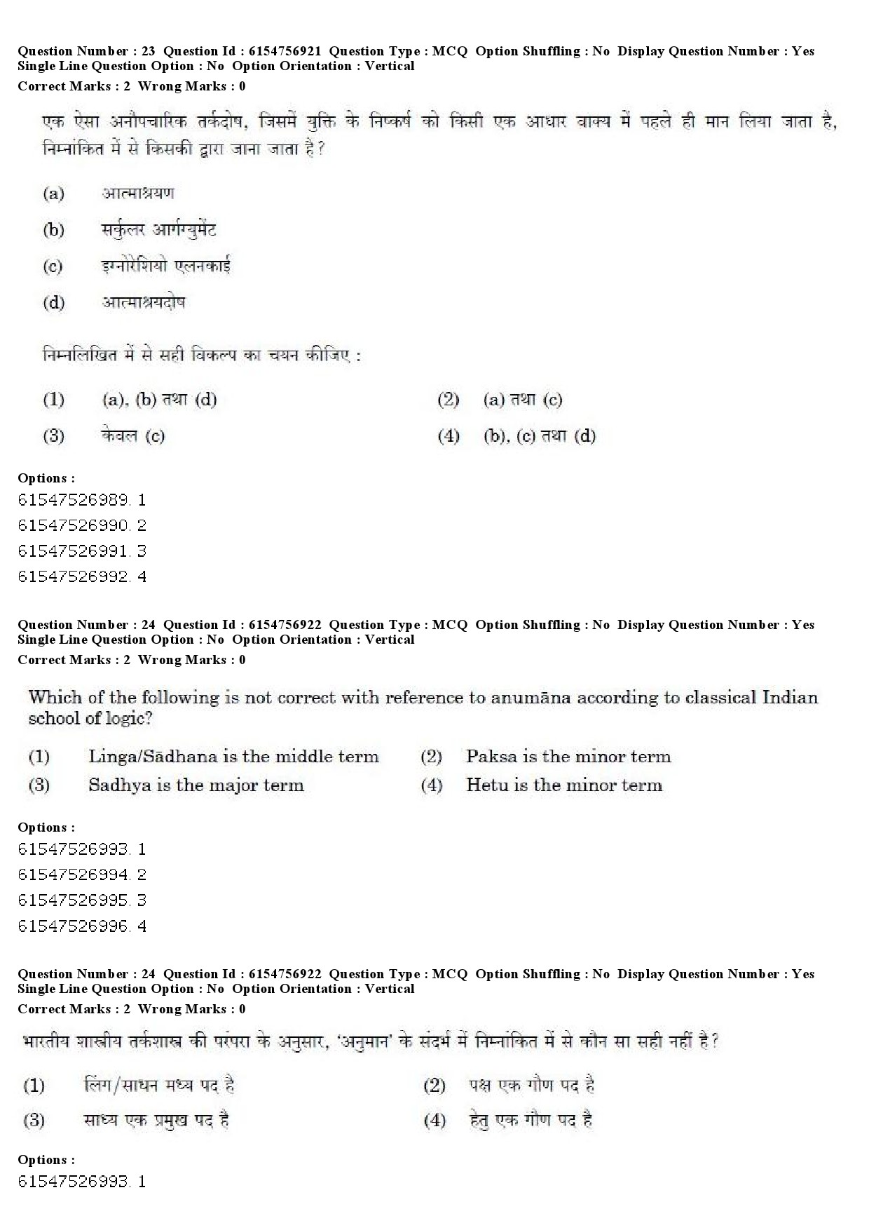 UGC NET Law Question Paper December 2019 22