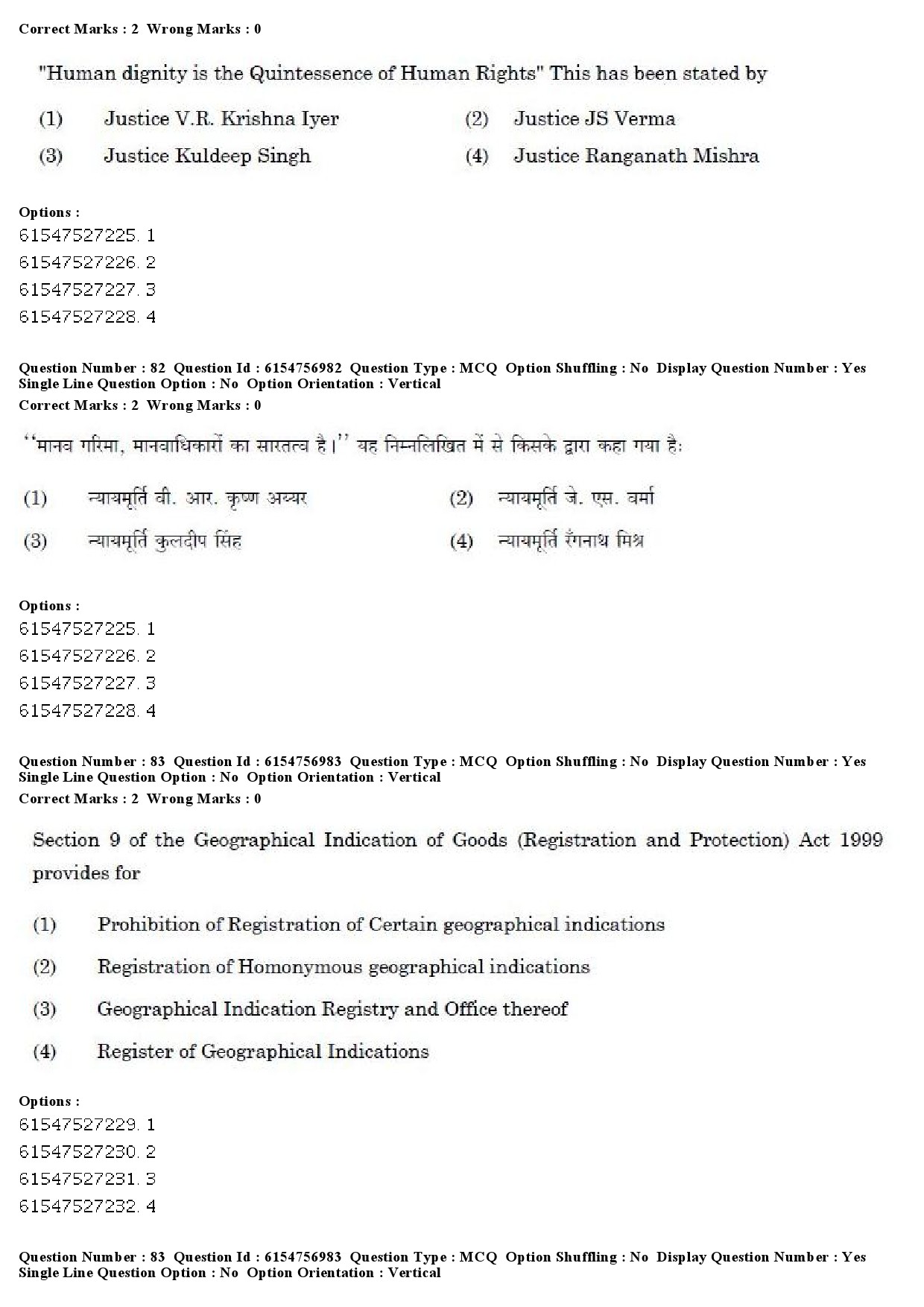 UGC NET Law Question Paper December 2019 69