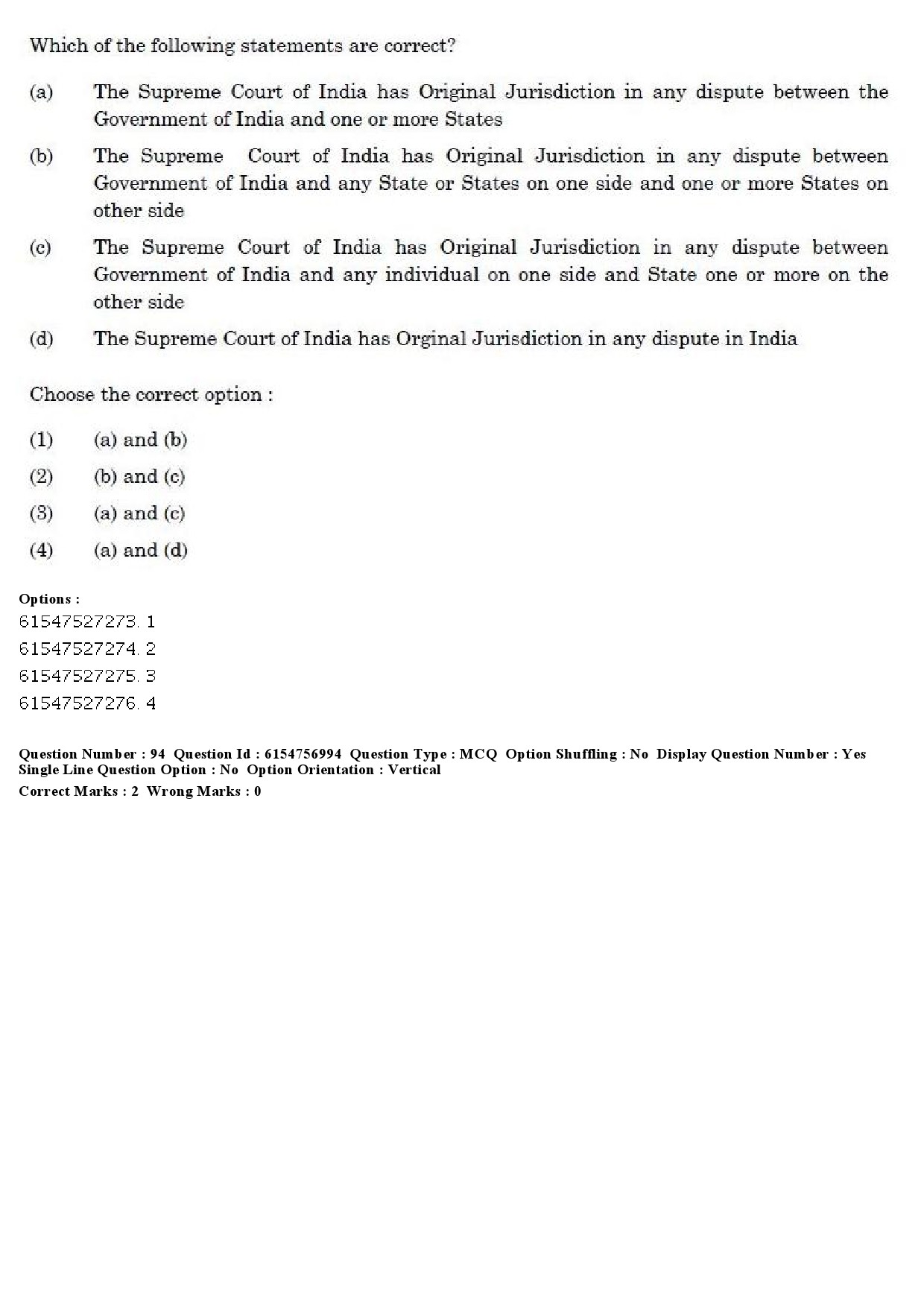 UGC NET Law Question Paper December 2019 82