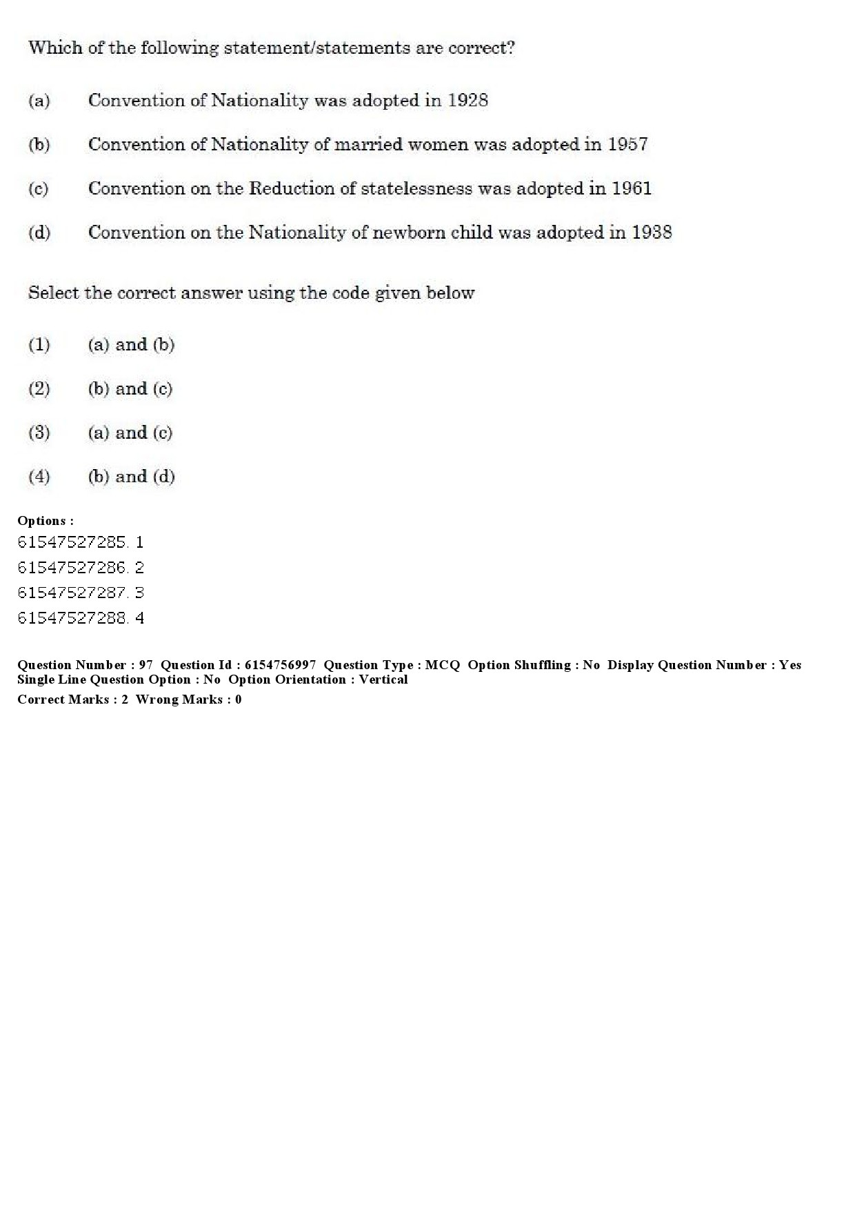 UGC NET Law Question Paper December 2019 88