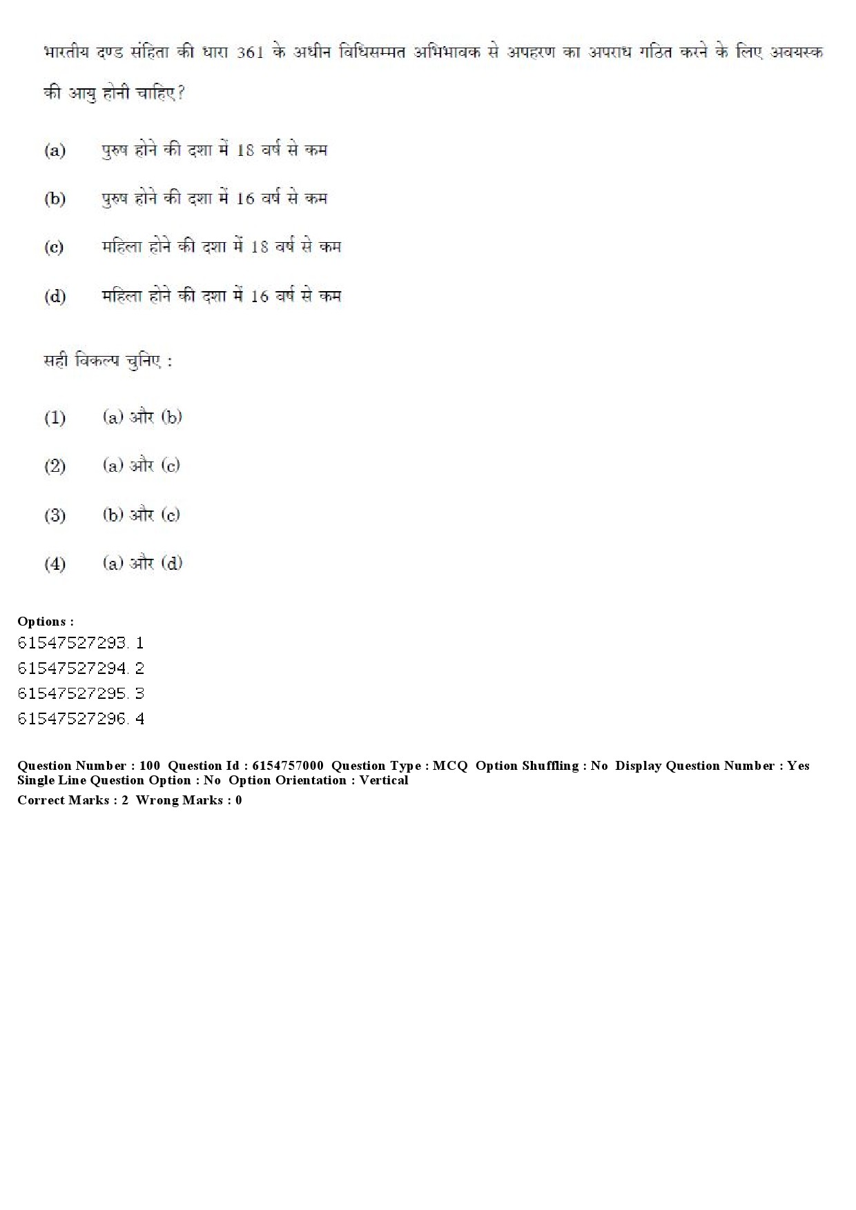 UGC NET Law Question Paper December 2019 93