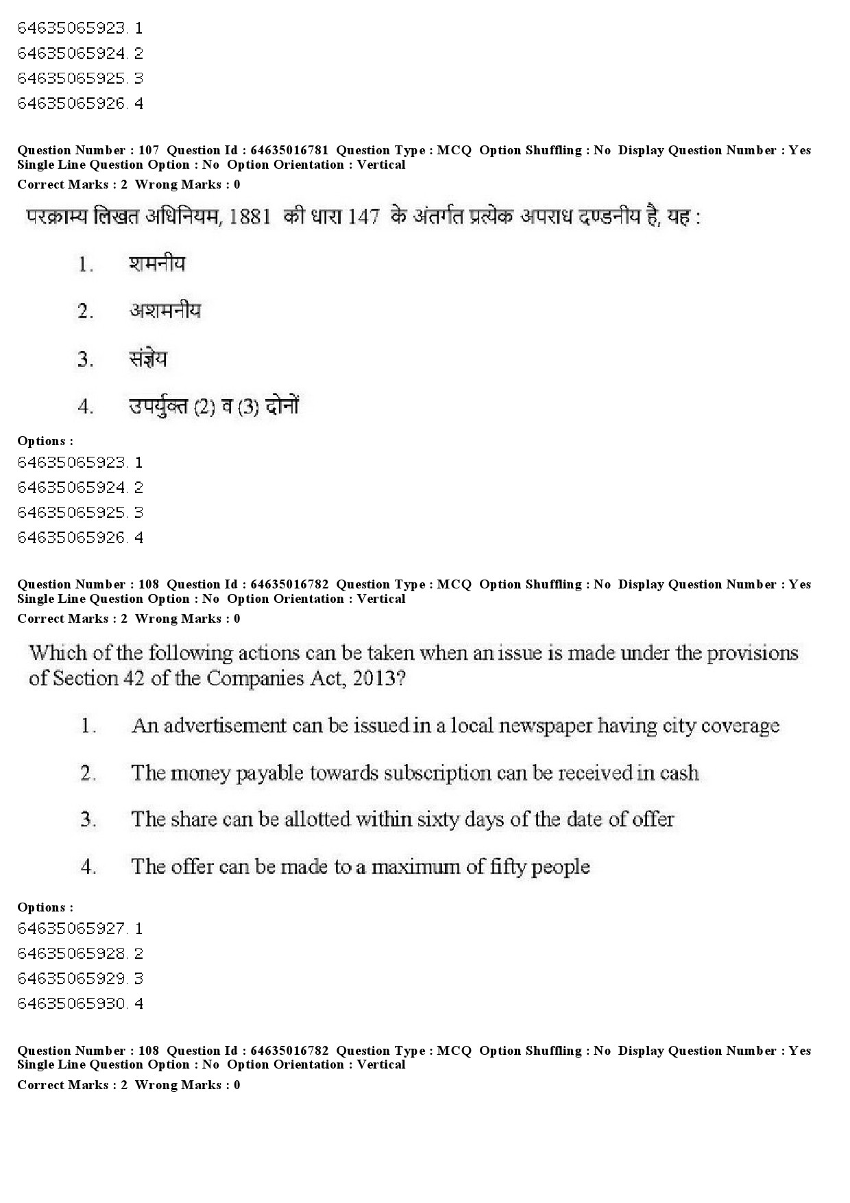 UGC NET Law Question Paper June 2019 102