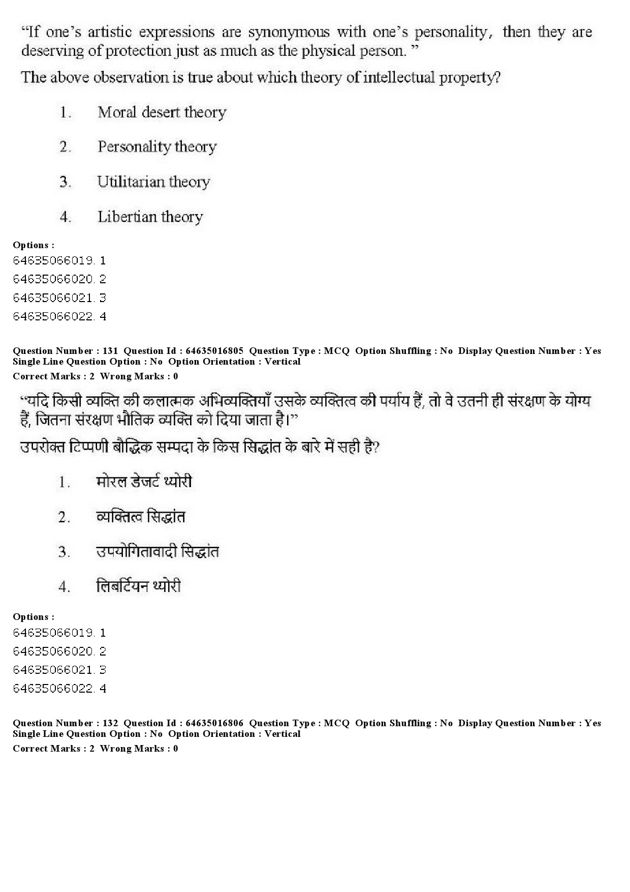 UGC NET Law Question Paper June 2019 123