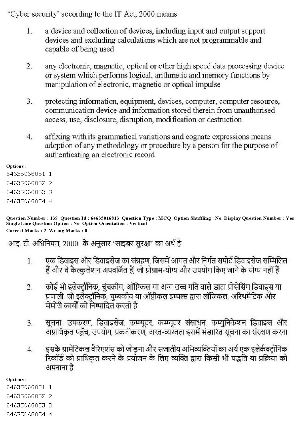 UGC NET Law Question Paper June 2019 131