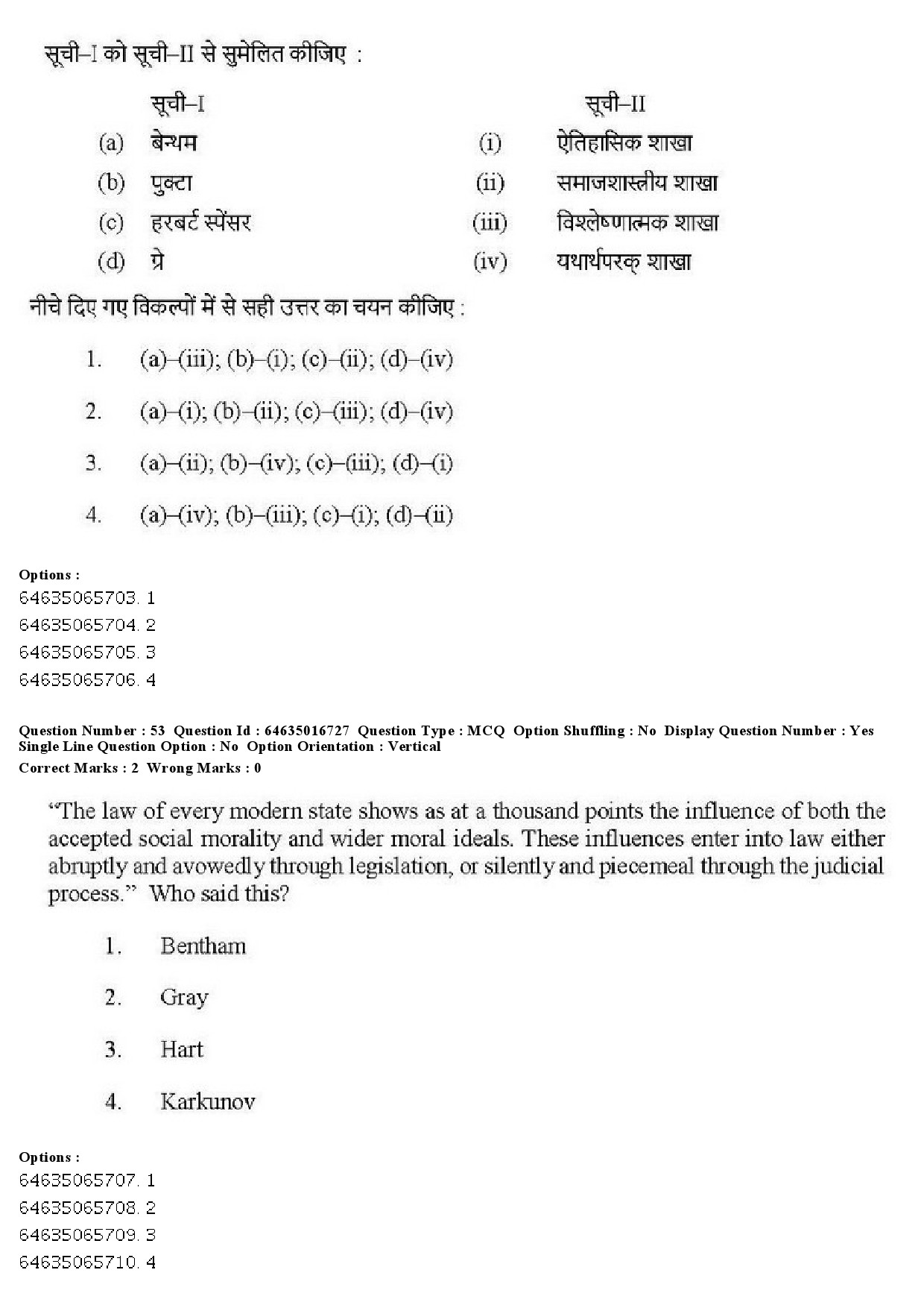 UGC NET Law Question Paper June 2019 42