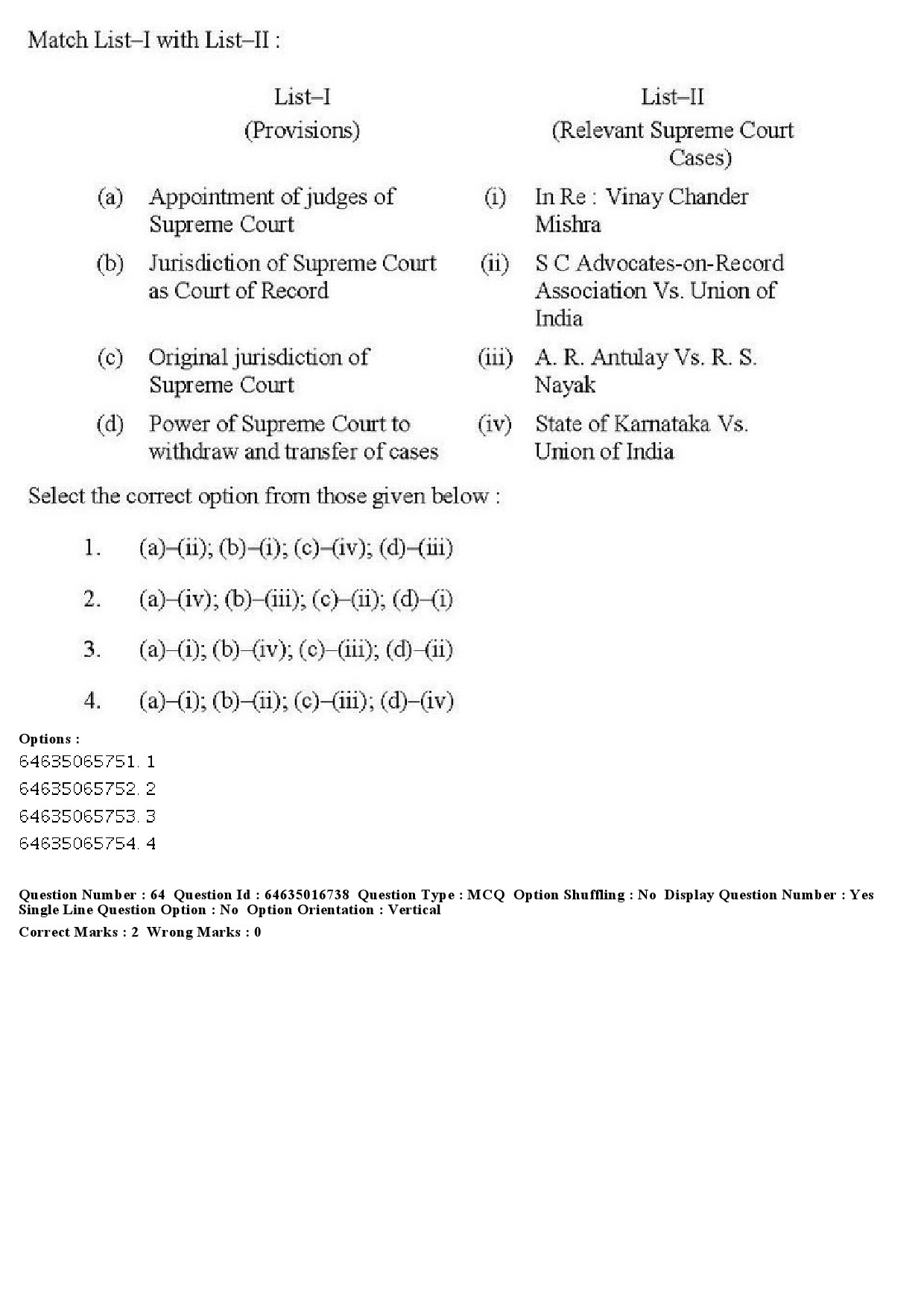 UGC NET Law Question Paper June 2019 55