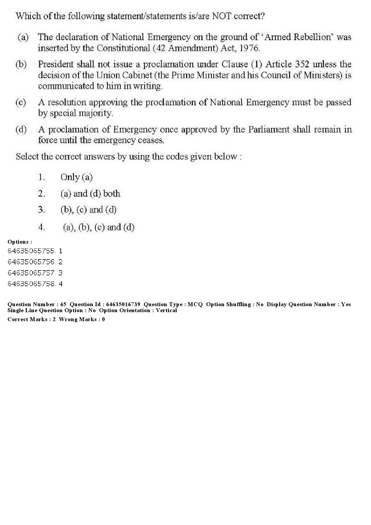 UGC NET Law Question Paper June 2019 57