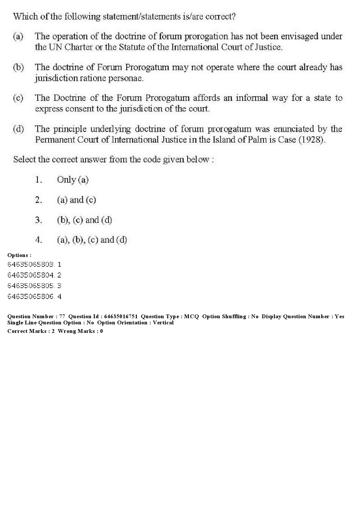 UGC NET Law Question Paper June 2019 73