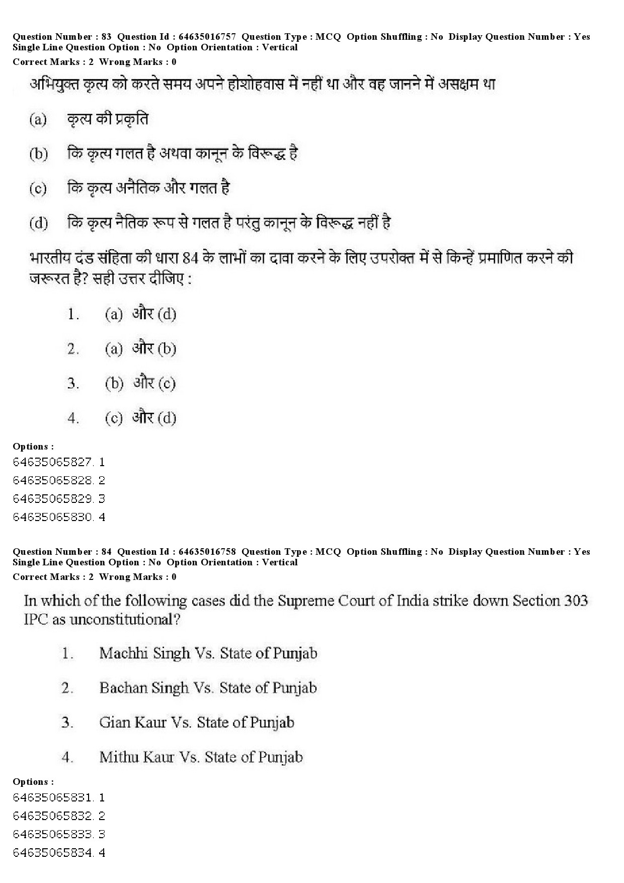 UGC NET Law Question Paper June 2019 81