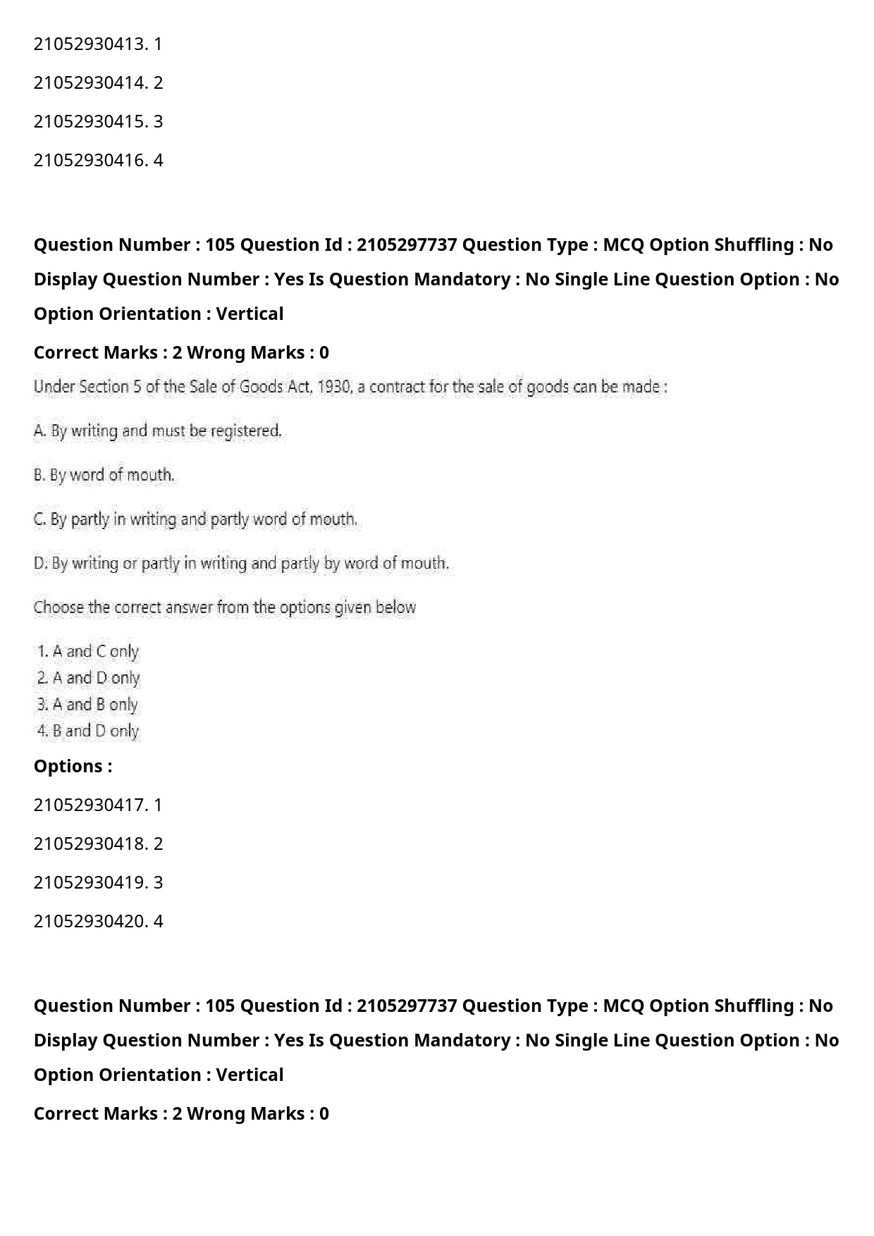 UGC NET Law Question Paper September 2020 133