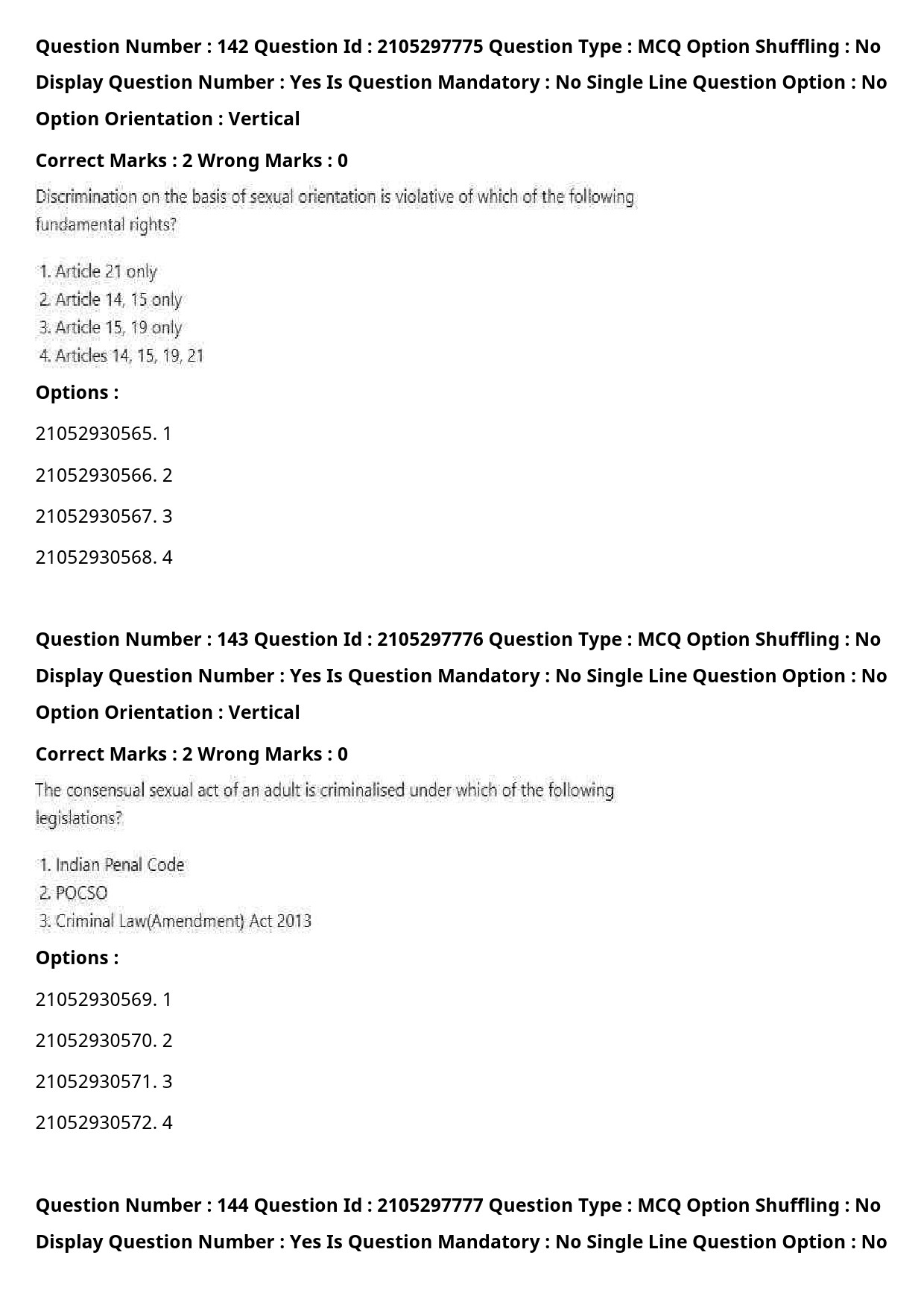 UGC NET Law Question Paper September 2020 191