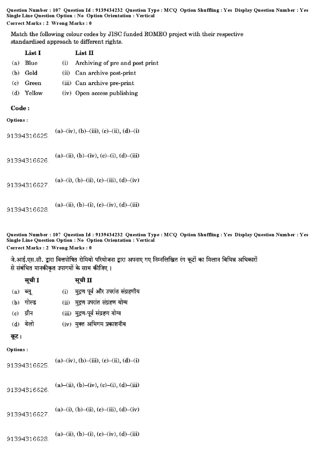 UGC NET Library and Information Science Question Paper December 2018 105