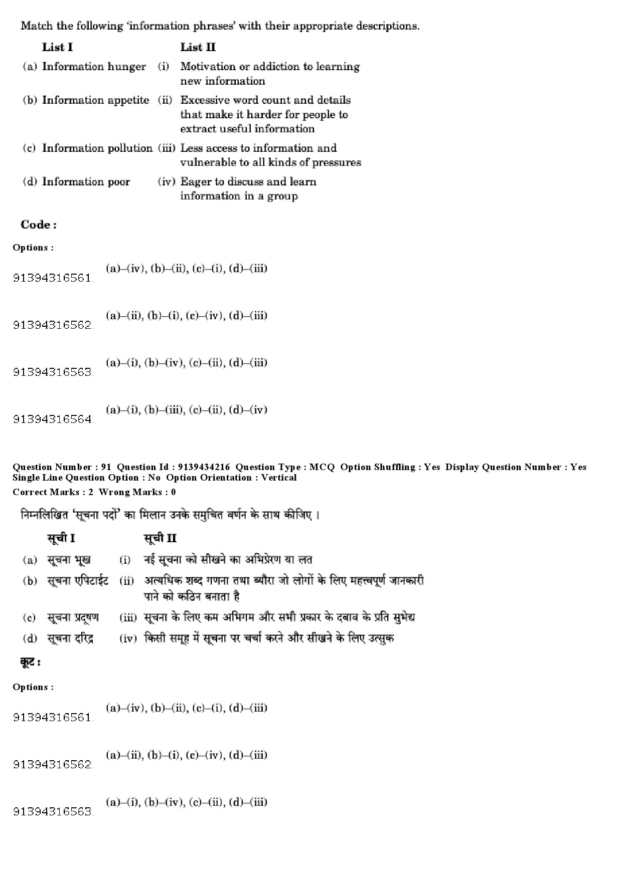 UGC NET Library and Information Science Question Paper December 2018 88