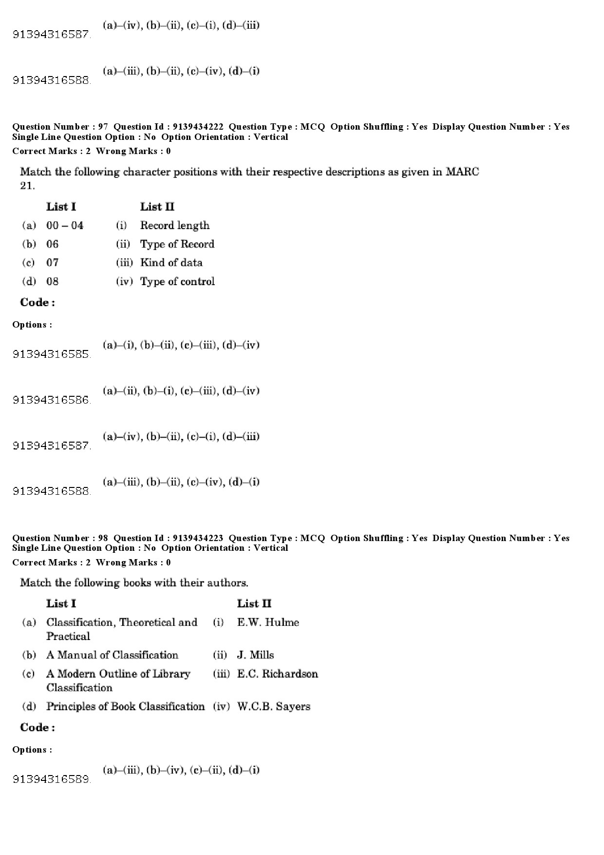 UGC NET Library and Information Science Question Paper December 2018 95