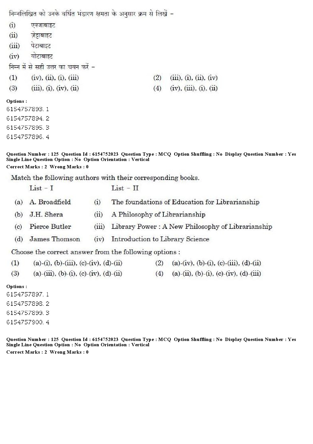 UGC NET Library and Information Science Question Paper December 2019 100