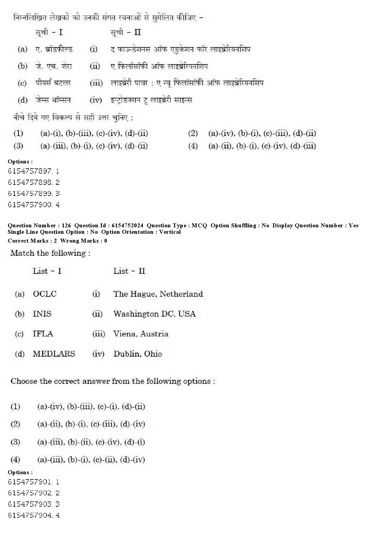 UGC NET Library and Information Science Question Paper December 2019 101