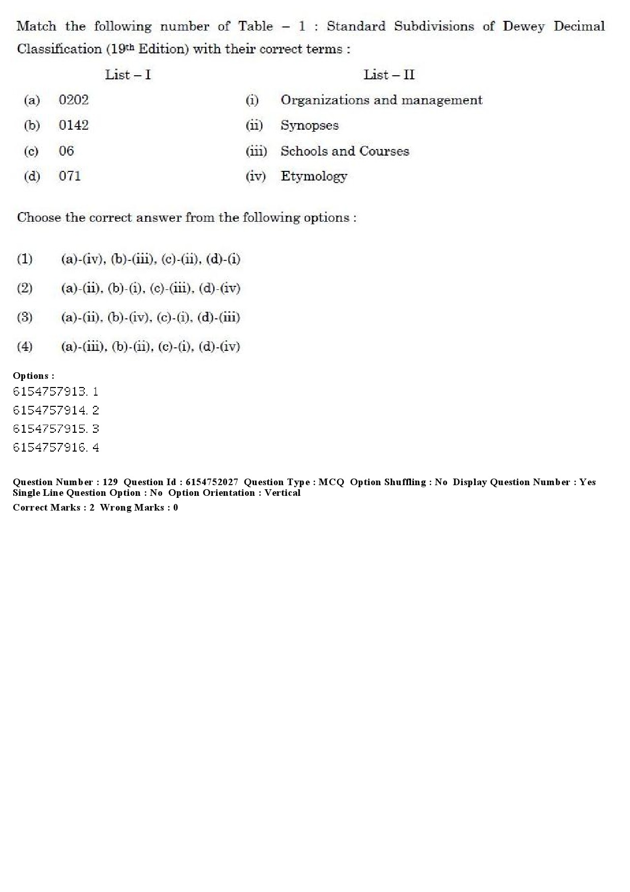 UGC NET Library and Information Science Question Paper December 2019 107