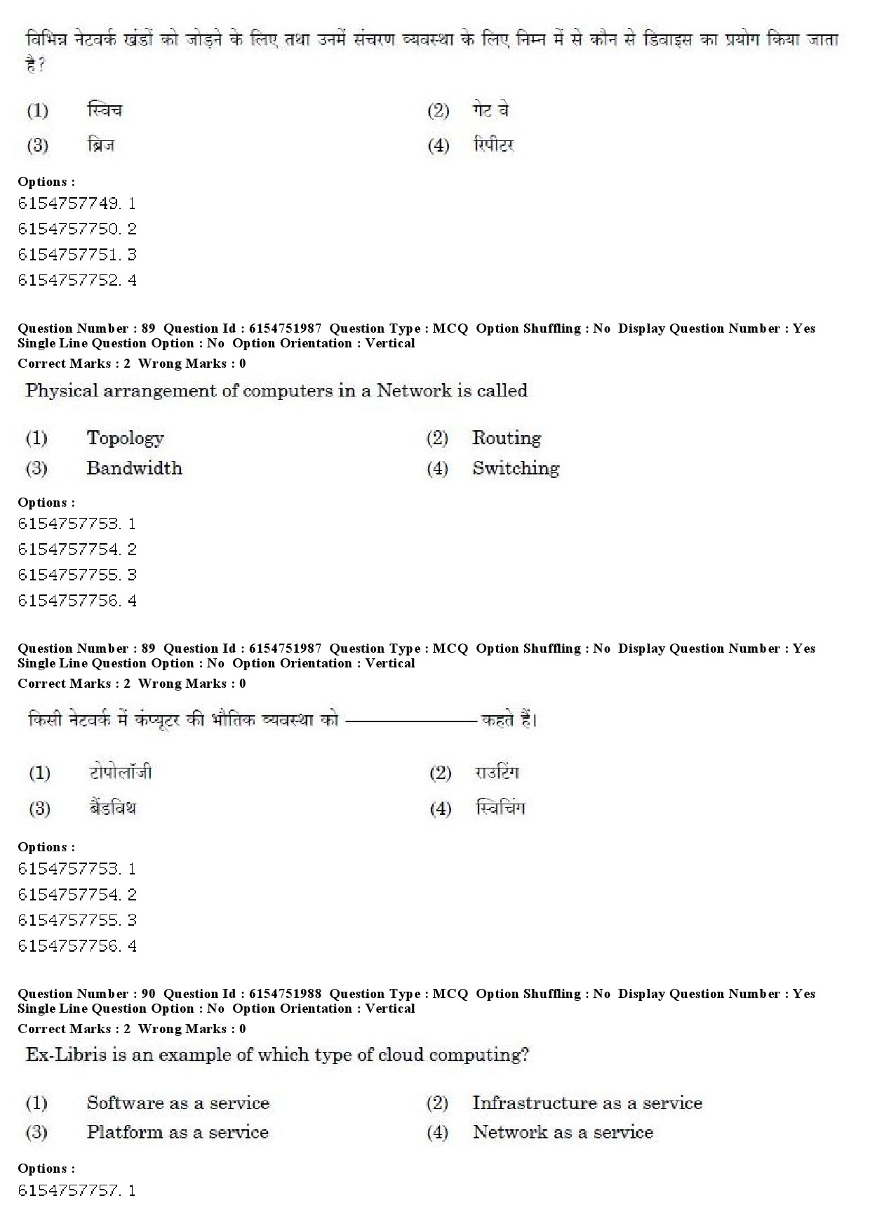 UGC NET Library and Information Science Question Paper December 2019 70