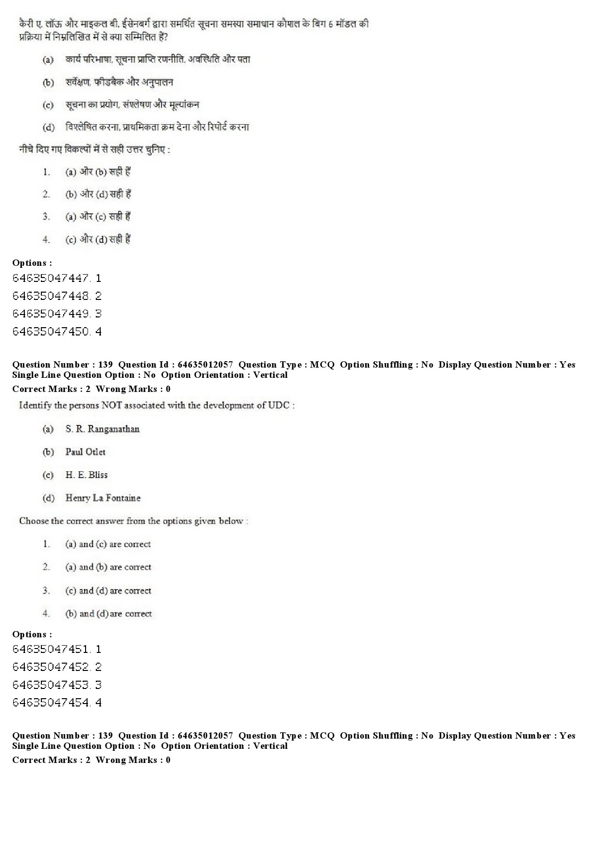 UGC NET Library and Information Science Question Paper June 2019 106