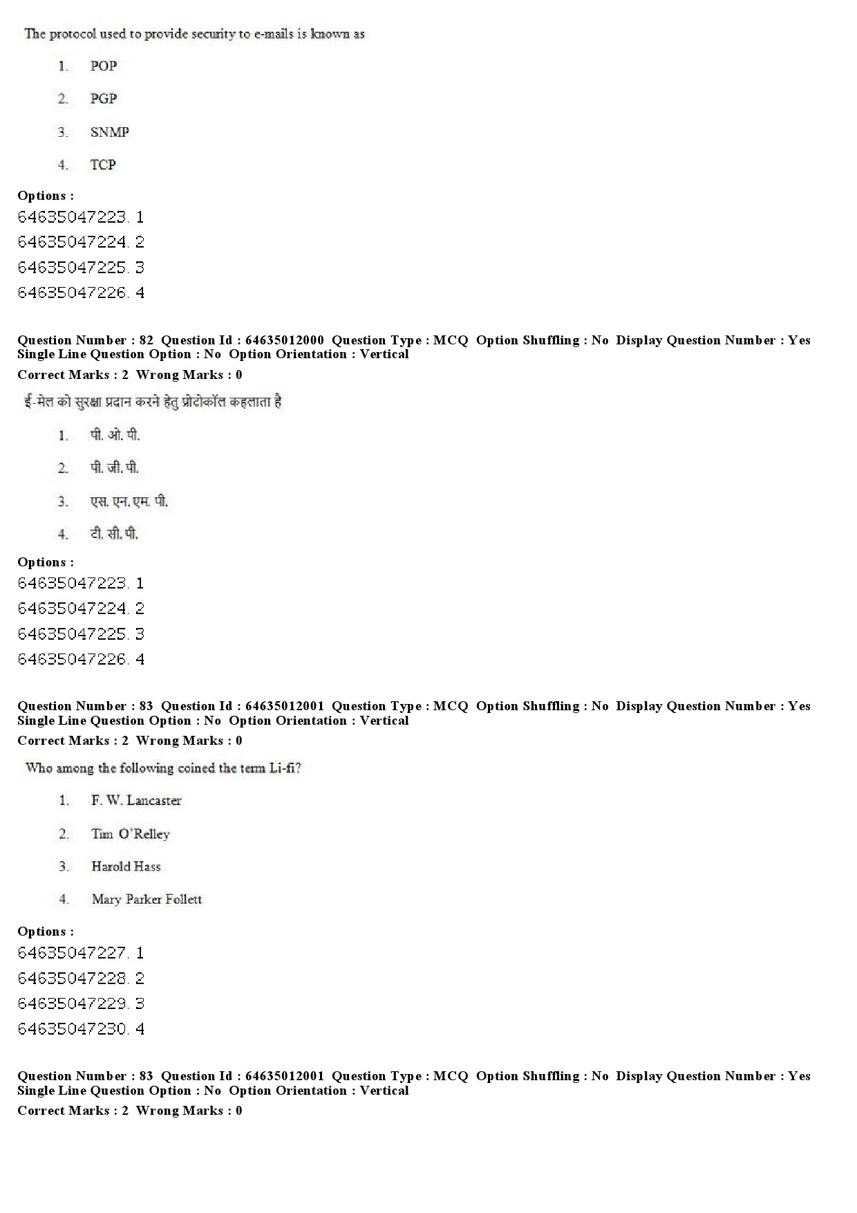 UGC NET Library and Information Science Question Paper June 2019 57