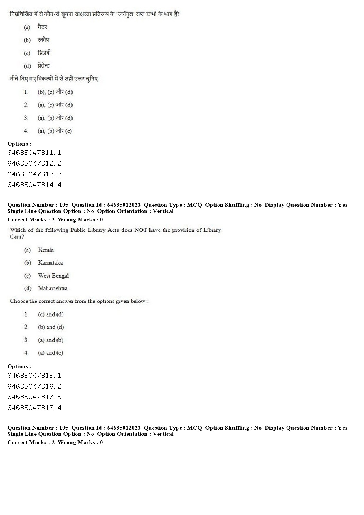 UGC NET Library and Information Science Question Paper June 2019 73