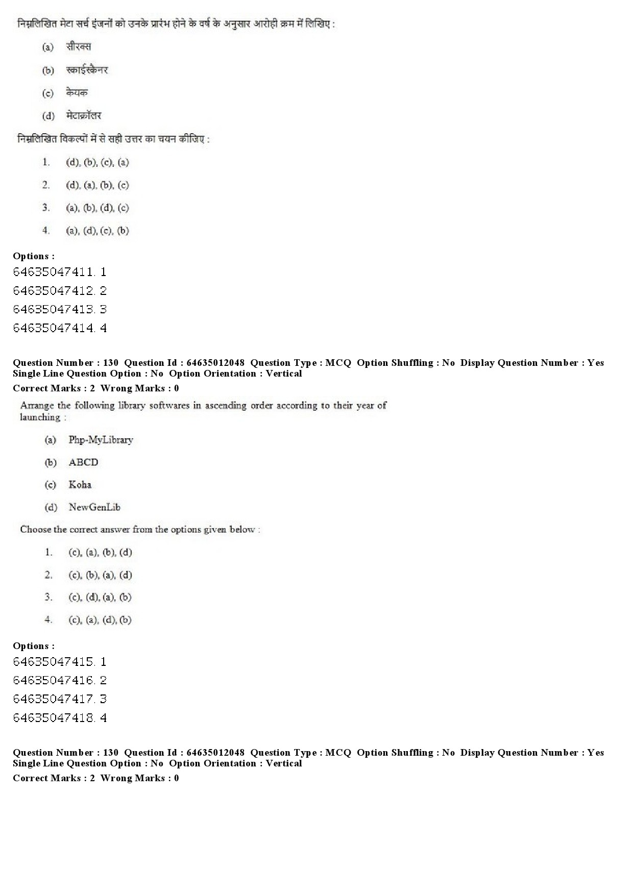 UGC NET Library and Information Science Question Paper June 2019 98