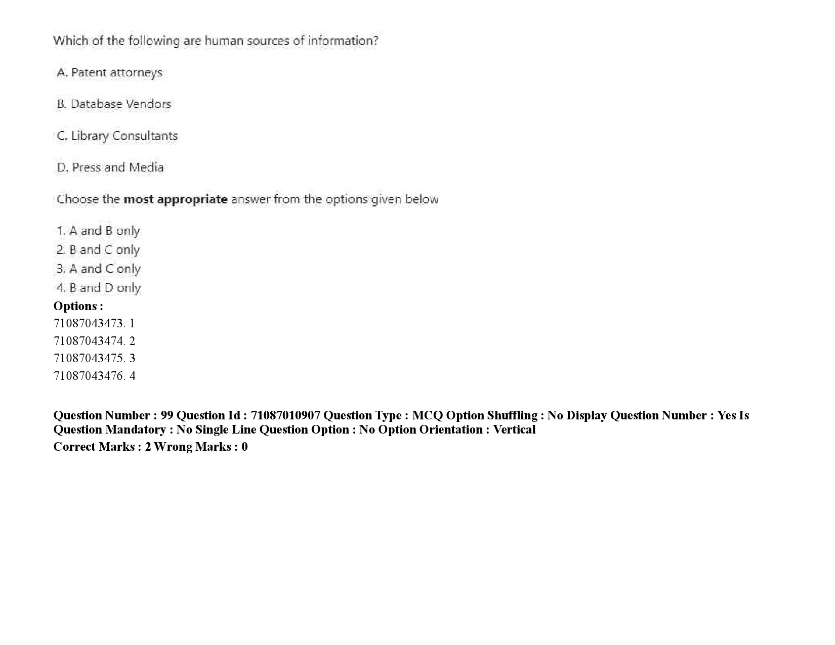 UGC NET Library and Information Science Question Paper September 2020 135