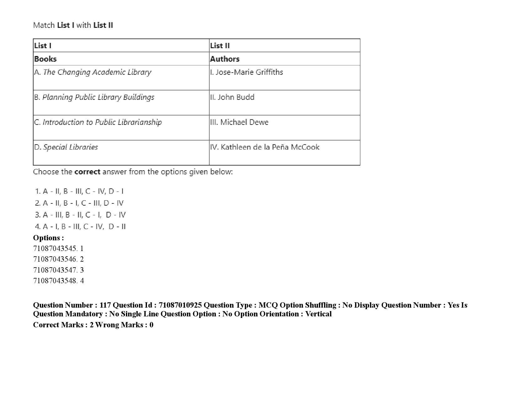 UGC NET Library and Information Science Question Paper September 2020 171