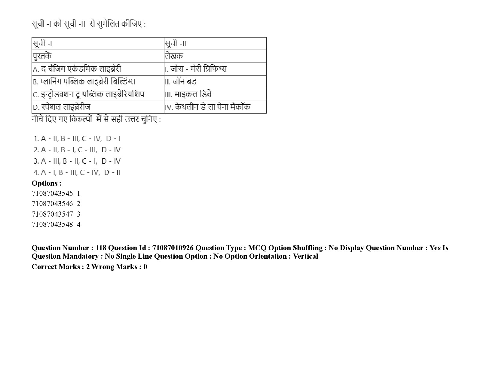 UGC NET Library and Information Science Question Paper September 2020 172