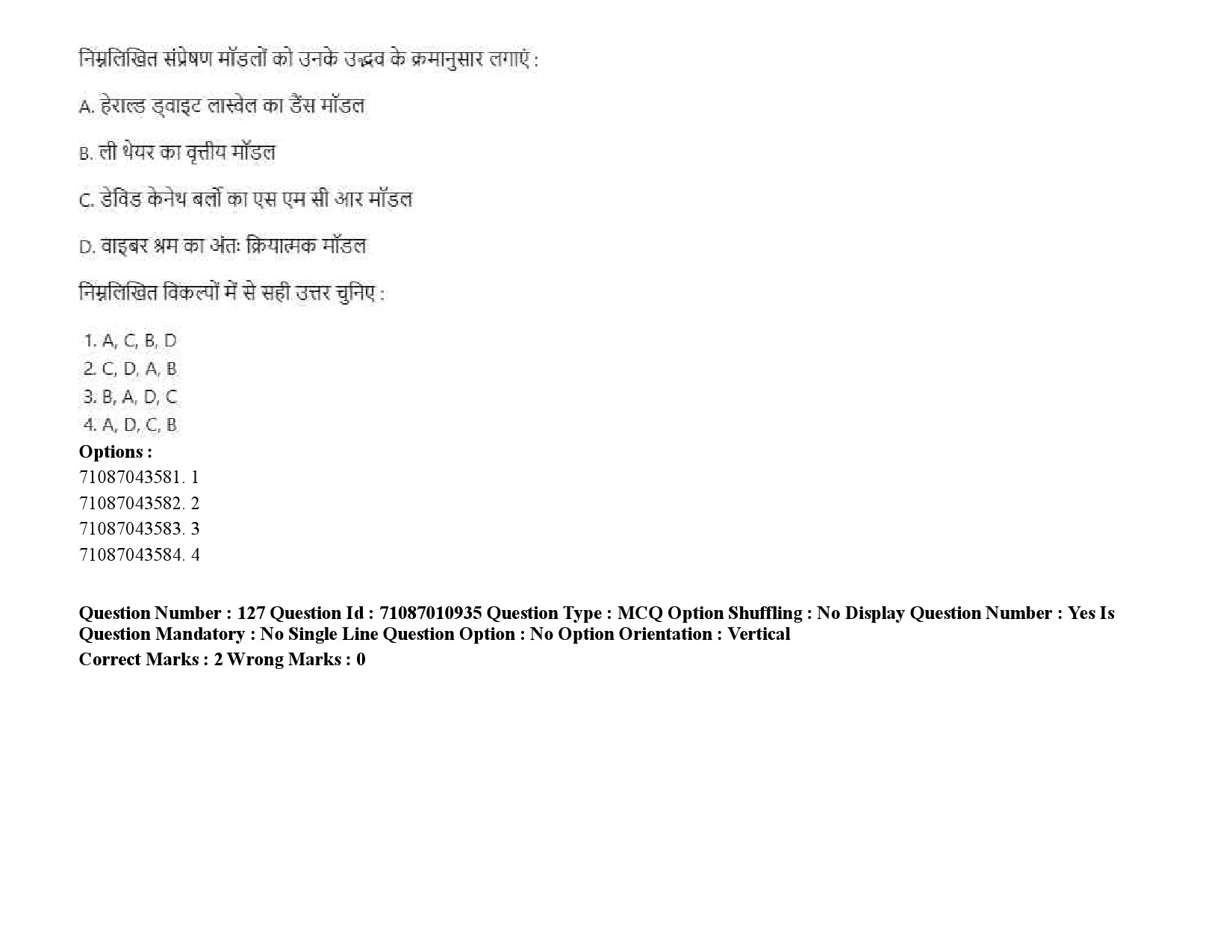 UGC NET Library and Information Science Question Paper September 2020 190