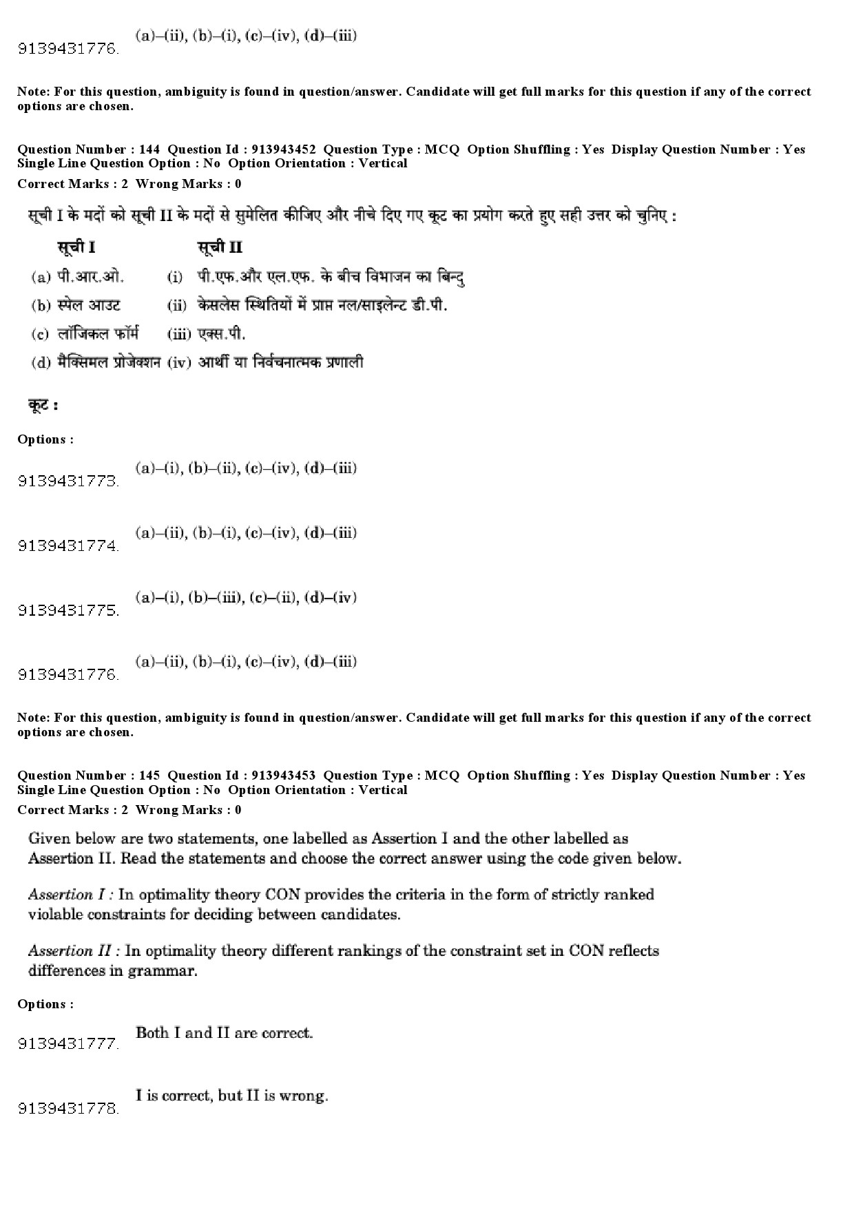 UGC NET Linguistics Question Paper December 2018 121