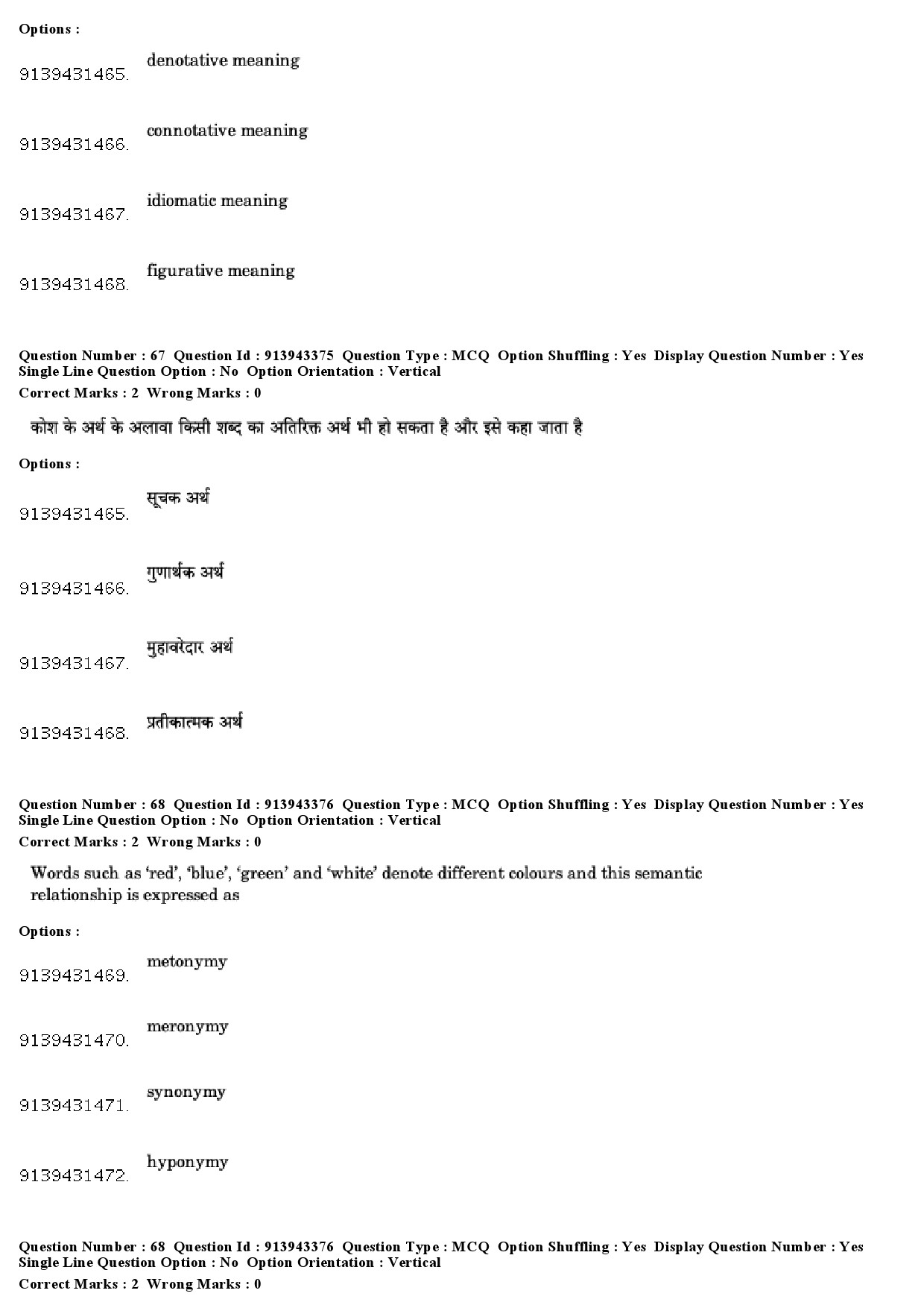 UGC NET Linguistics Question Paper December 2018 60