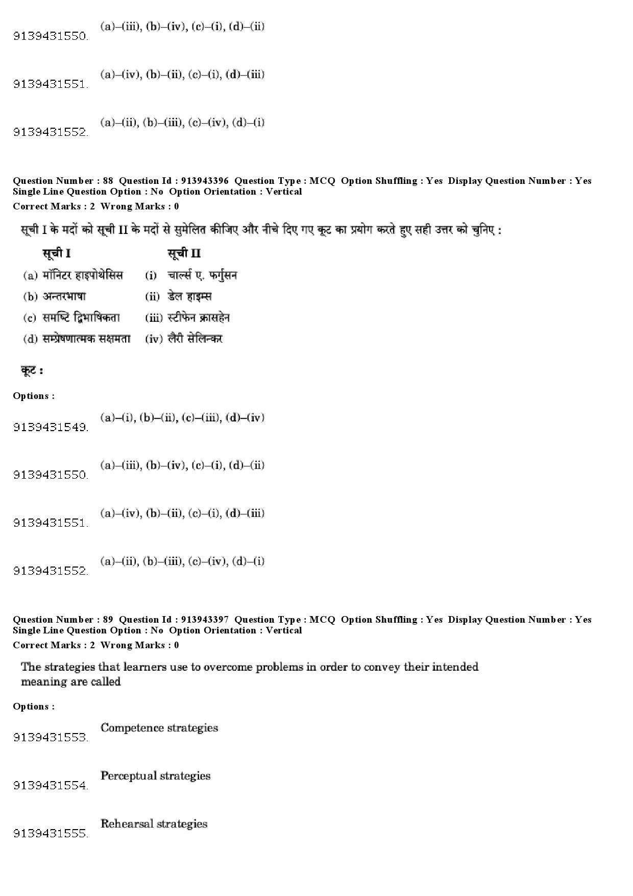 UGC NET Linguistics Question Paper December 2018 77