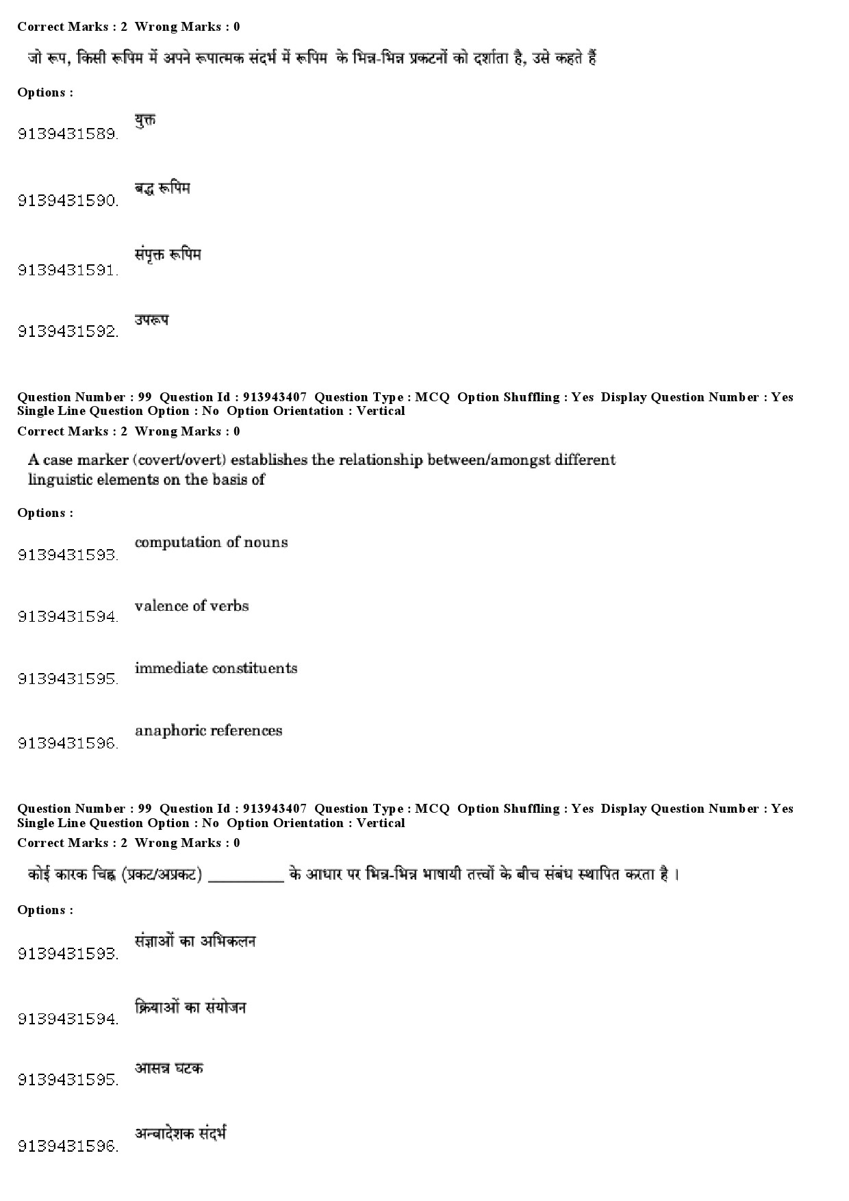 UGC NET Linguistics Question Paper December 2018 85