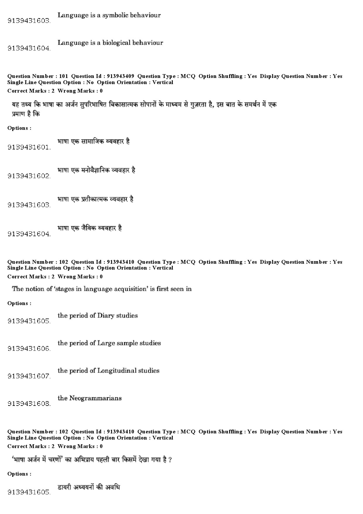 UGC NET Linguistics Question Paper December 2018 87