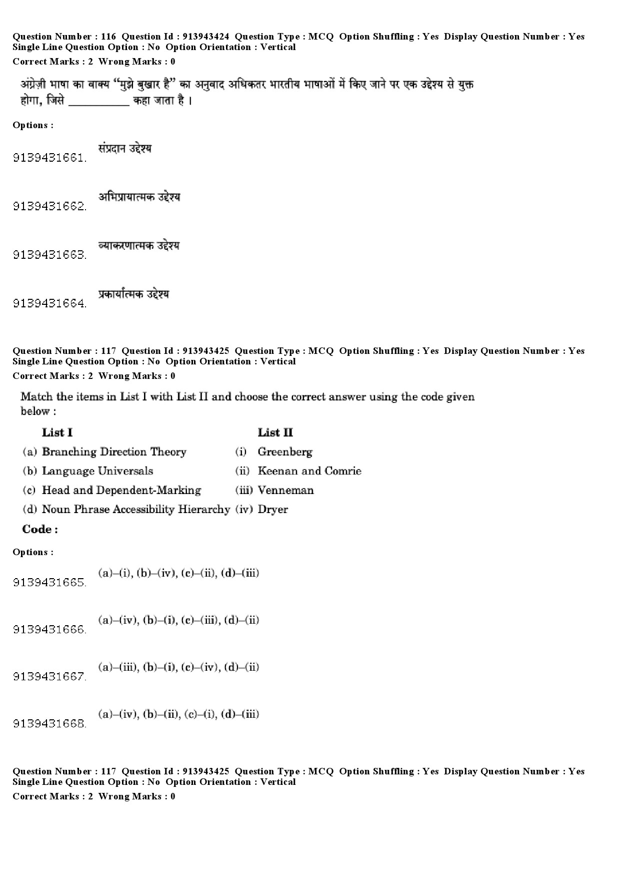 UGC NET Linguistics Question Paper December 2018 99