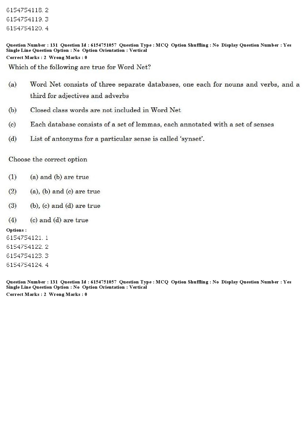 UGC NET Linguistics Question Paper December 2019 122