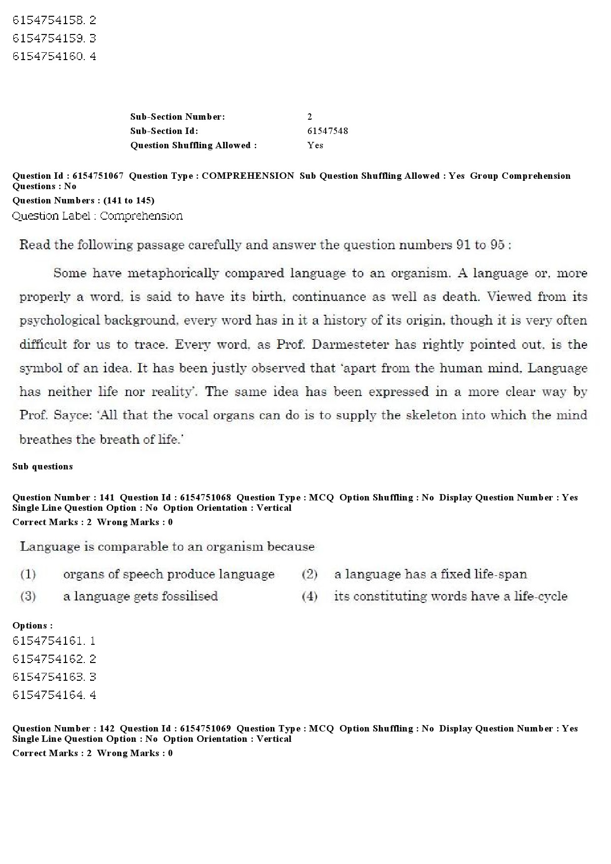 UGC NET Linguistics Question Paper December 2019 131