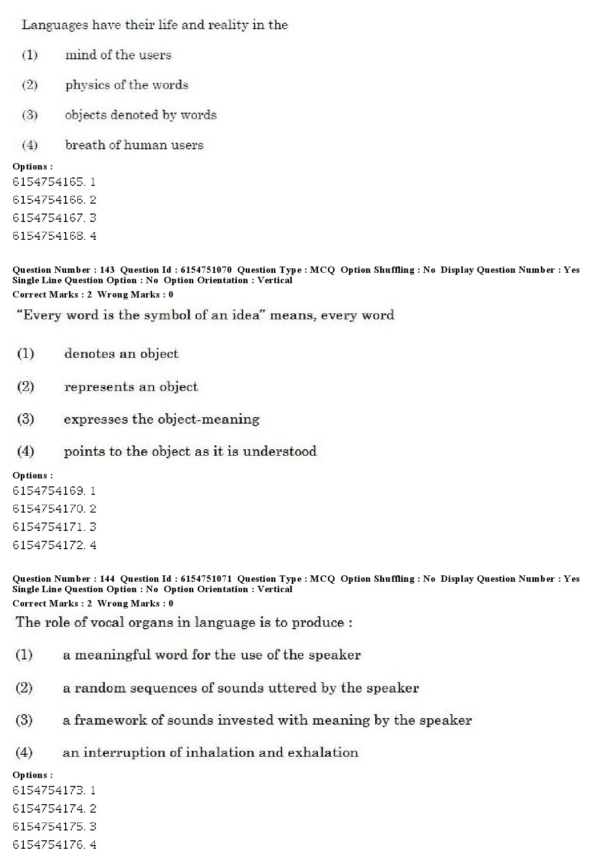 UGC NET Linguistics Question Paper December 2019 132