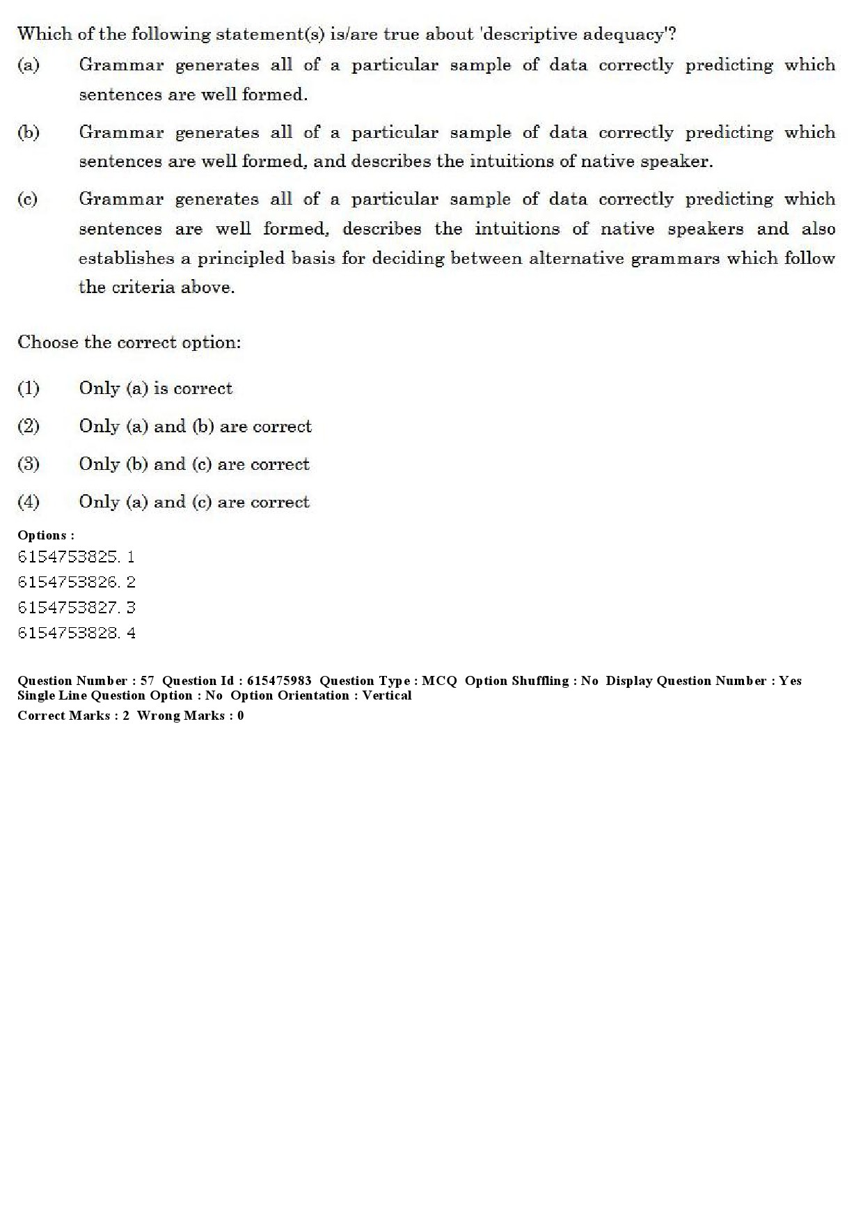 UGC NET Linguistics Question Paper December 2019 49