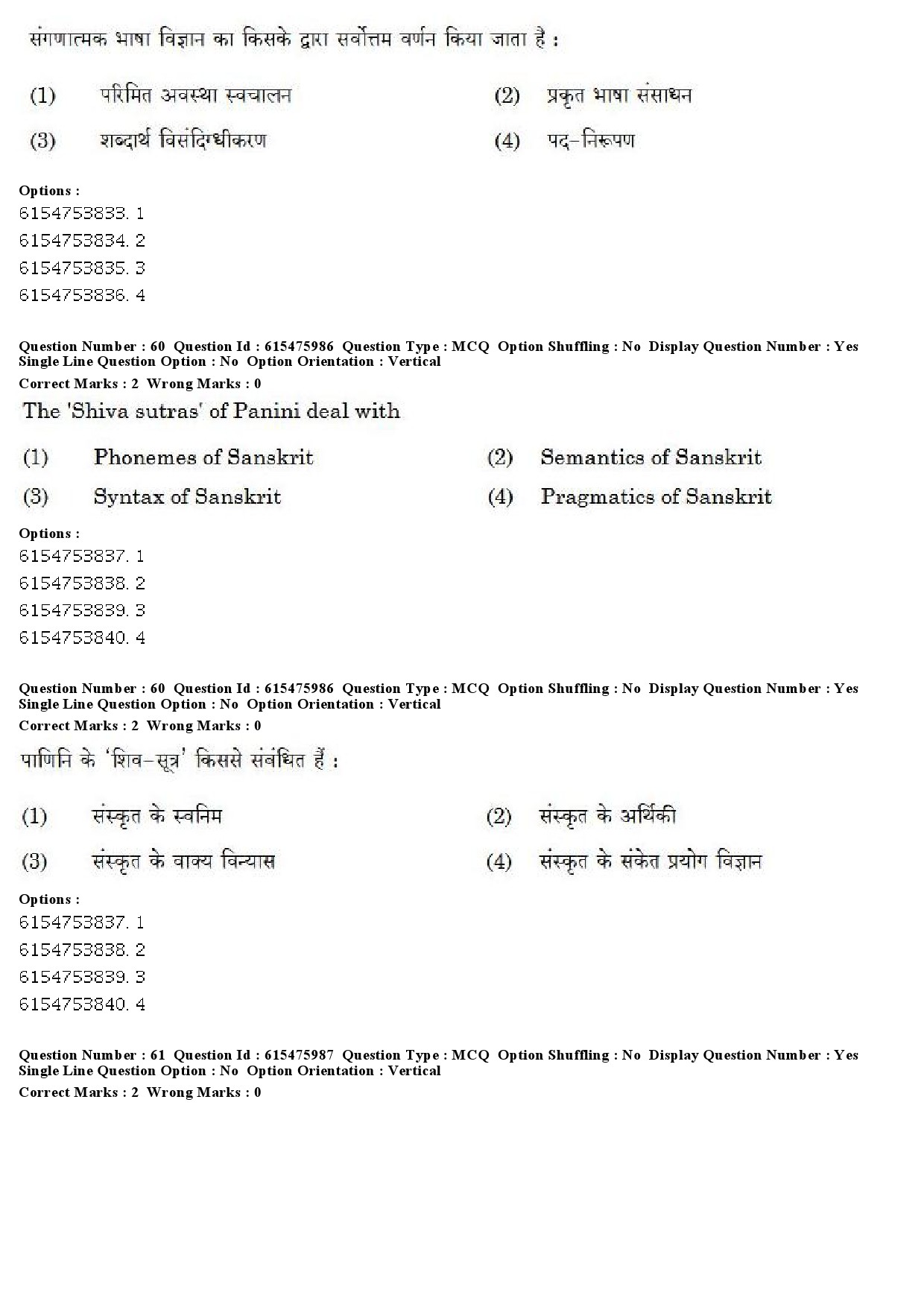 UGC NET Linguistics Question Paper December 2019 53