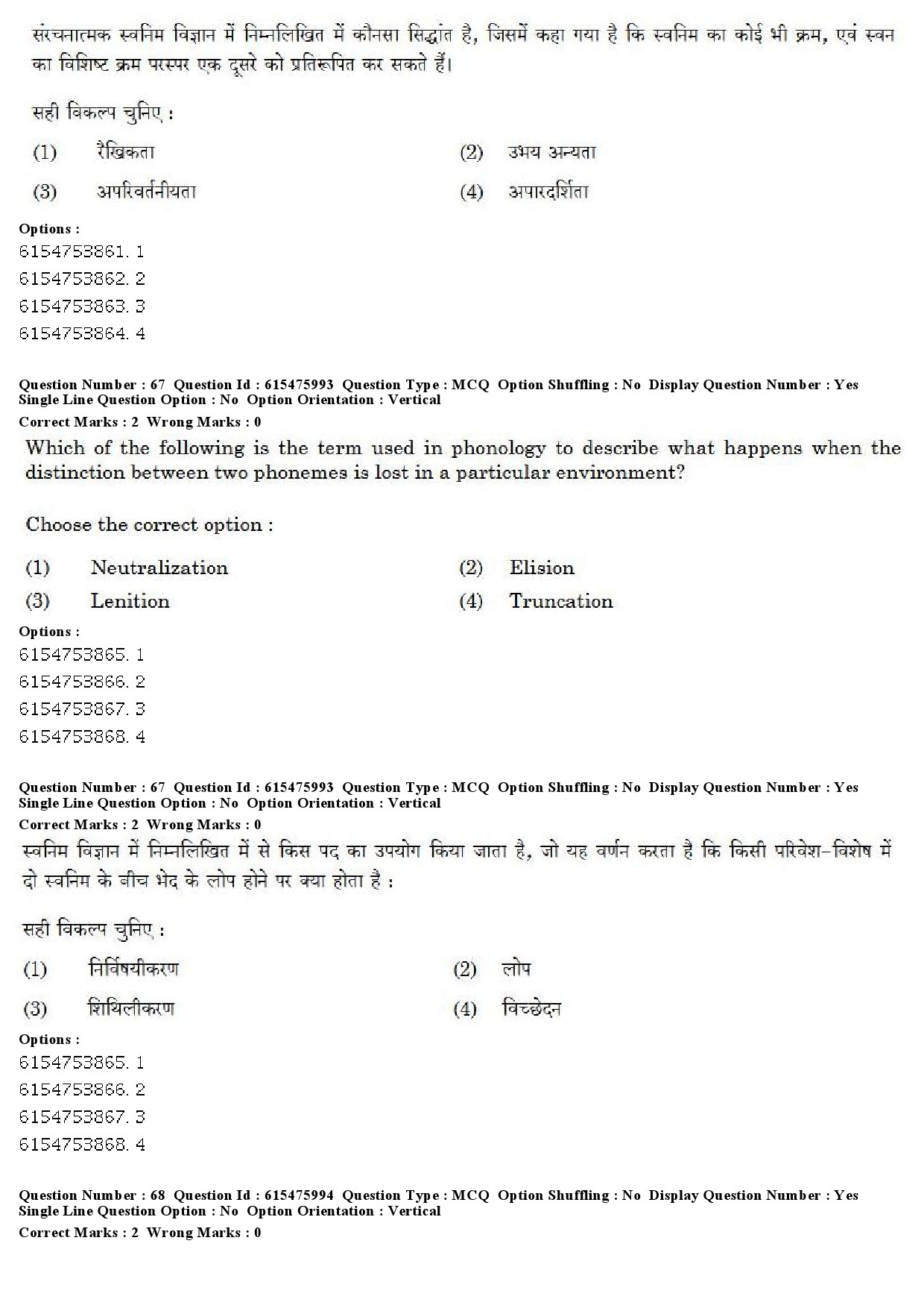 UGC NET Linguistics Question Paper December 2019 62