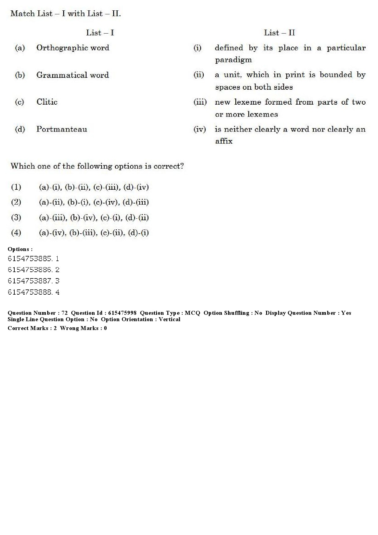 UGC NET Linguistics Question Paper December 2019 67