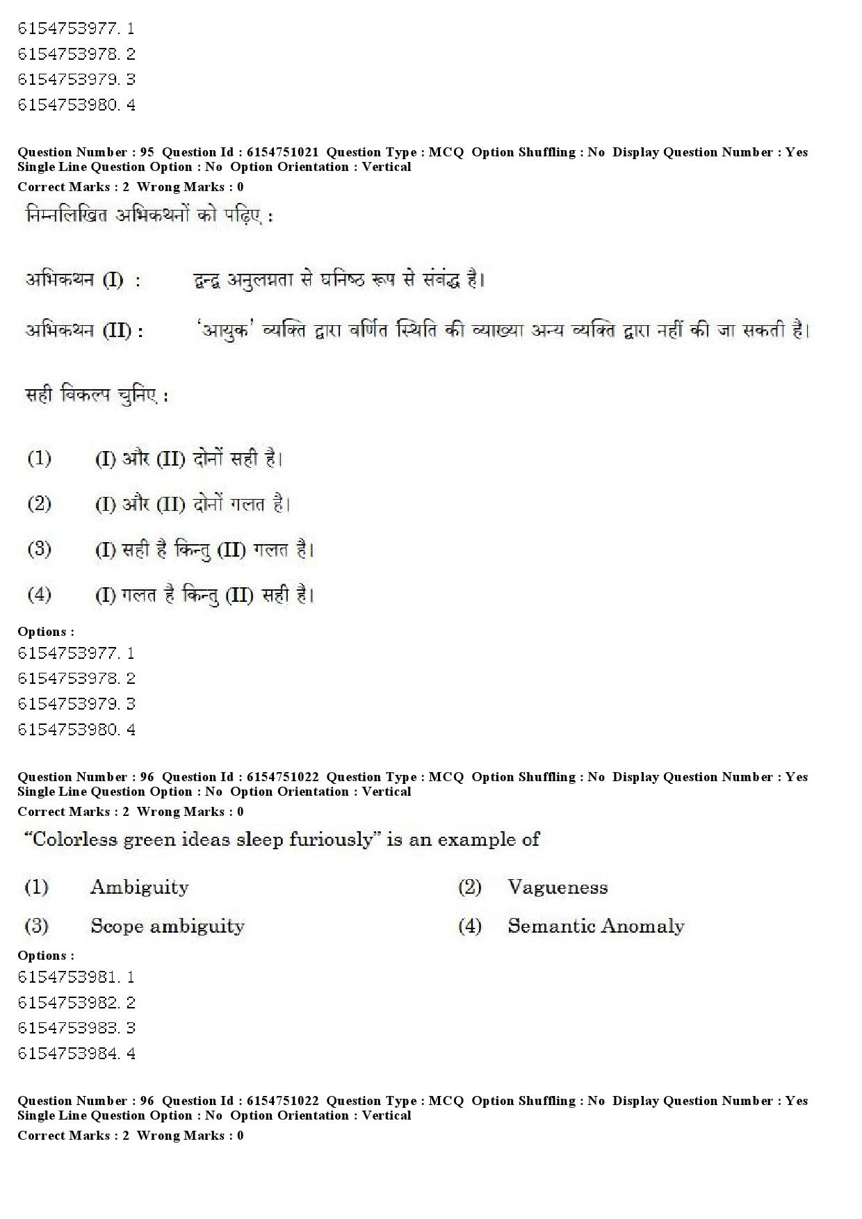 UGC NET Linguistics Question Paper December 2019 92