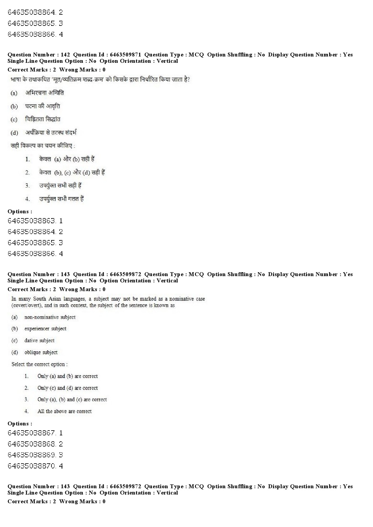 UGC NET Linguistics Question Paper June 2019 104