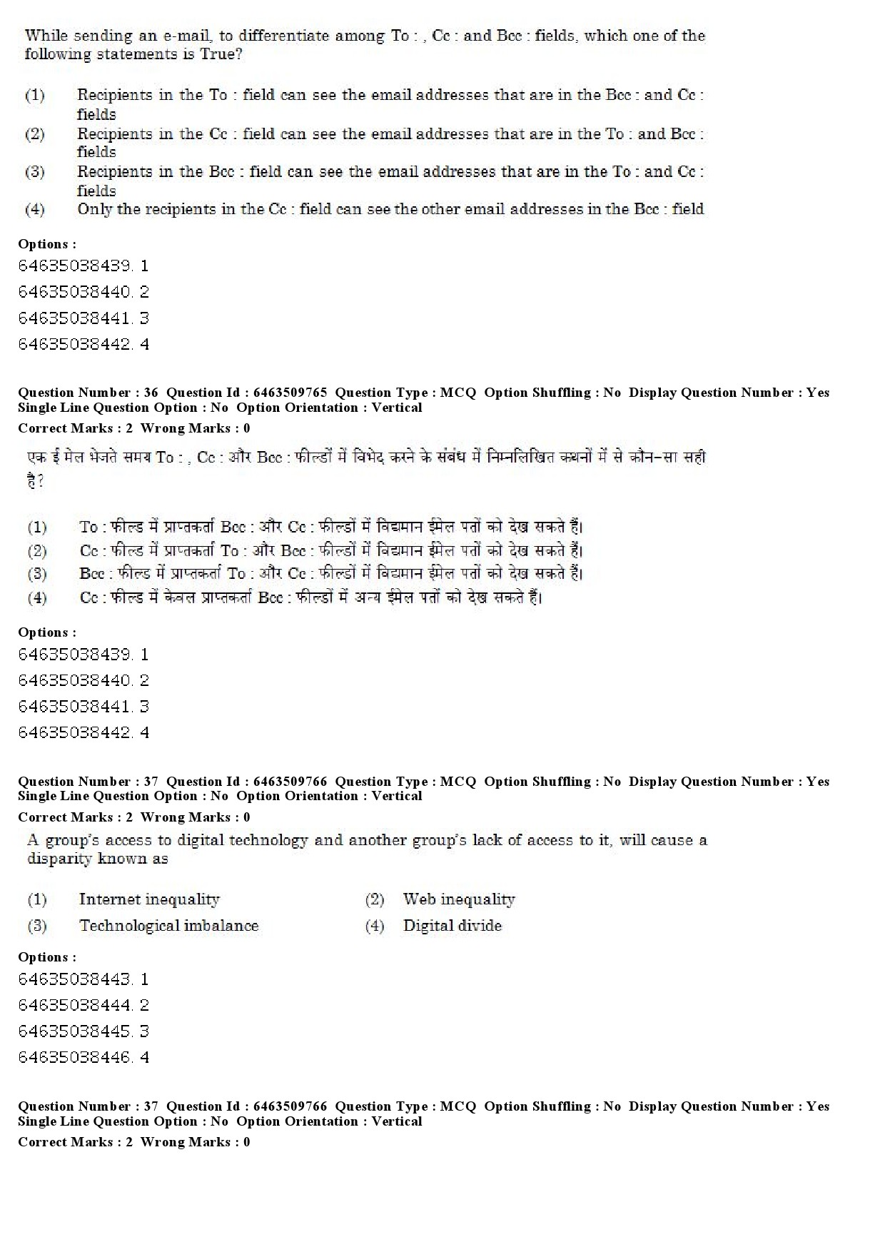 UGC NET Linguistics Question Paper June 2019 25